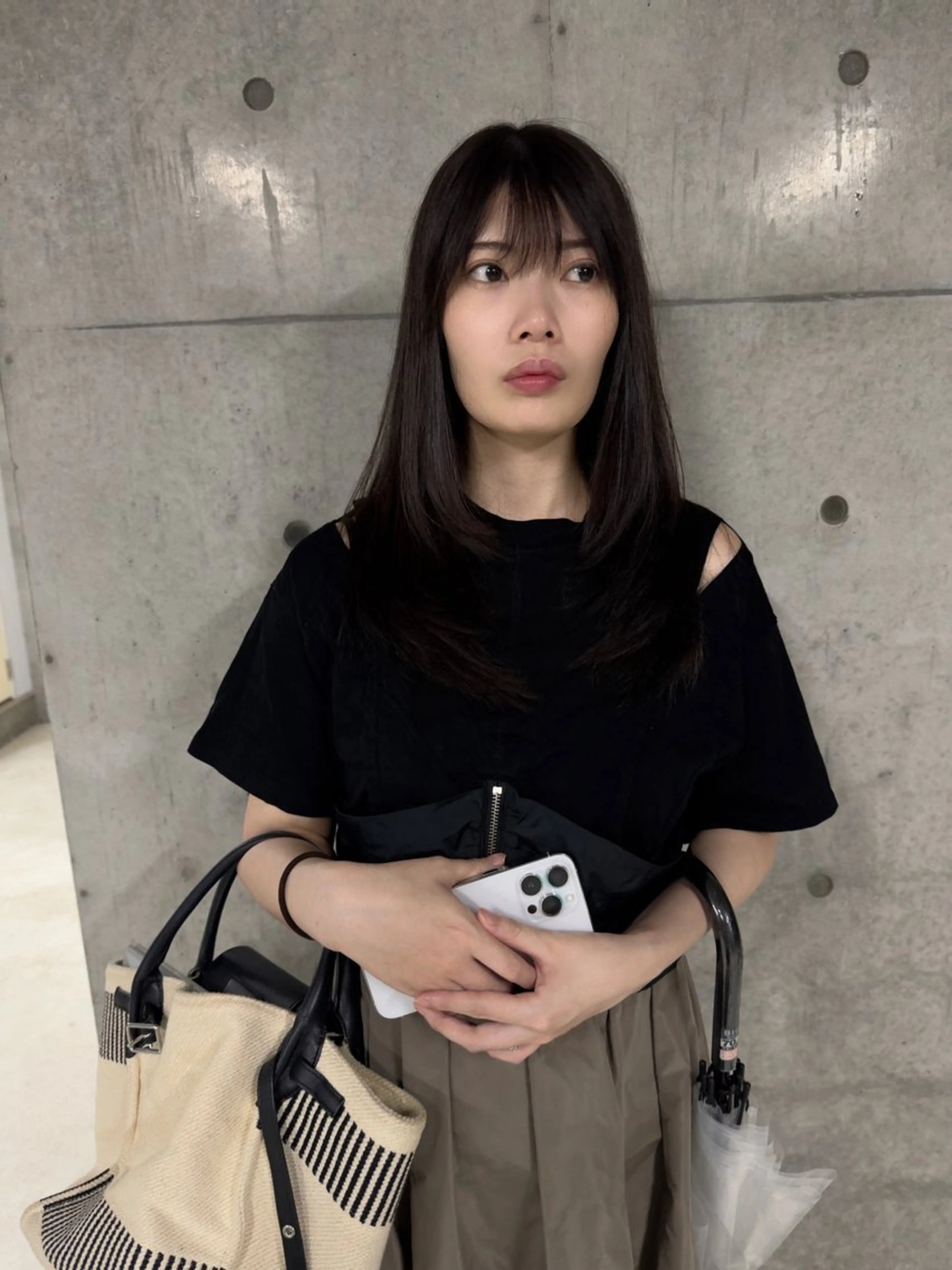 ロング カラー ロングレイヤー アッシュ ベージュカラー ケアカラー 透明感カラー カット ヘアカラー トリートメント 原宿と2拠点美容師/ HIKARU🍀のヘアスタイル