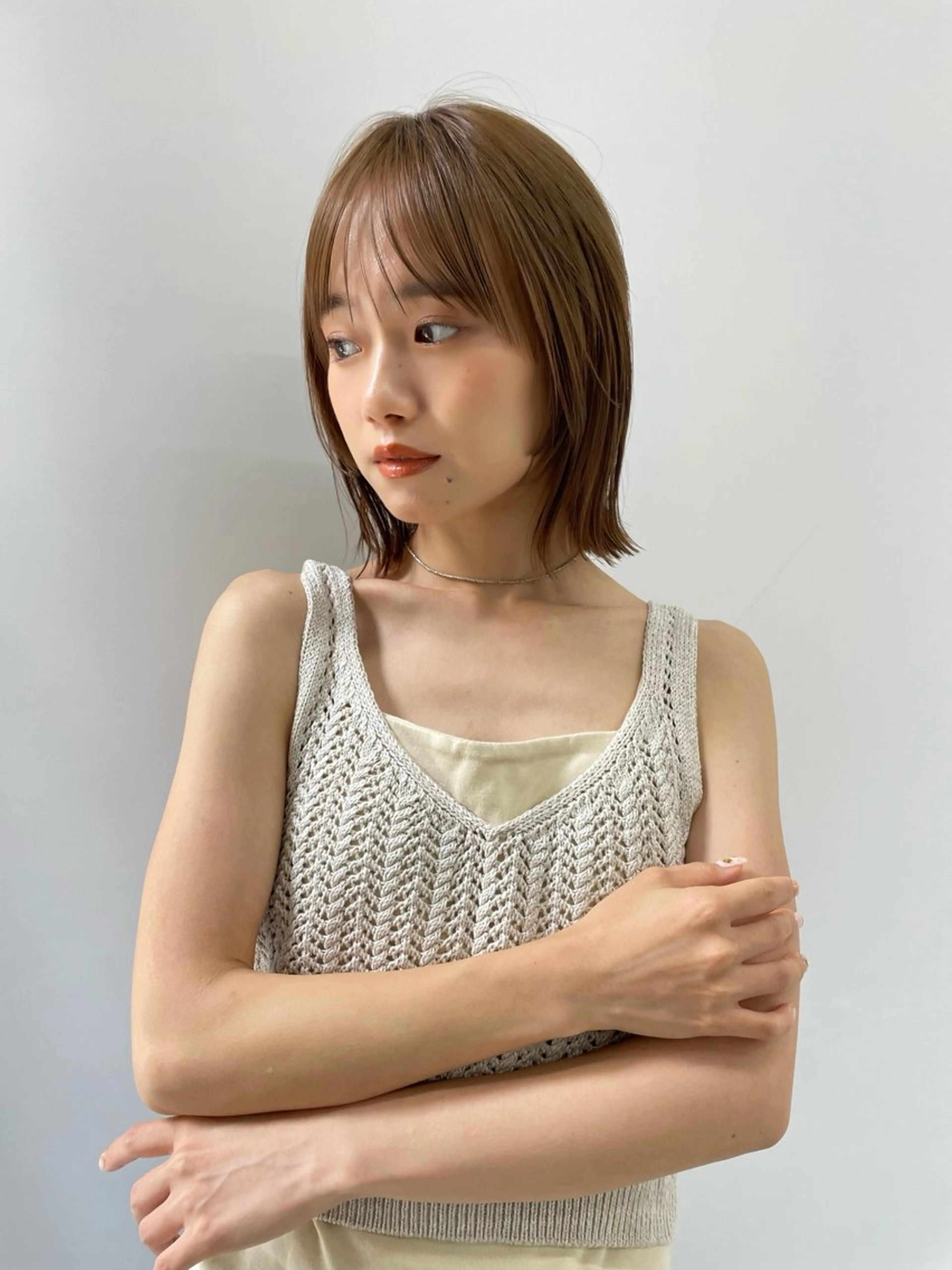 ヘアアレンジ ボブ 🫧艶カラー×カット 🫧　harunaのヘアスタイル