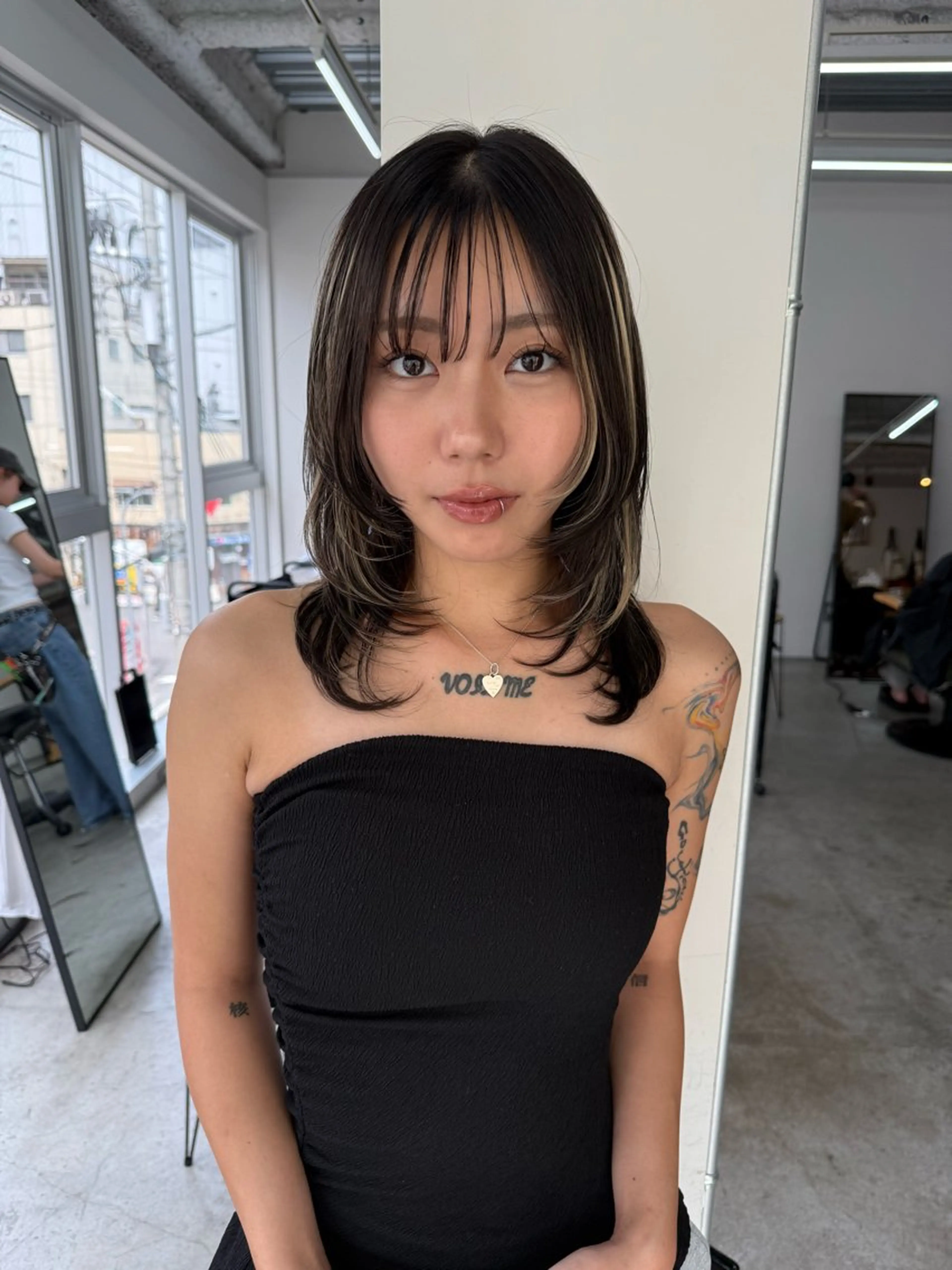 ミディアム カラー カット ヘアカラー トリートメント PARKiiiNG所属・yoshikami maiのヘアスタイル