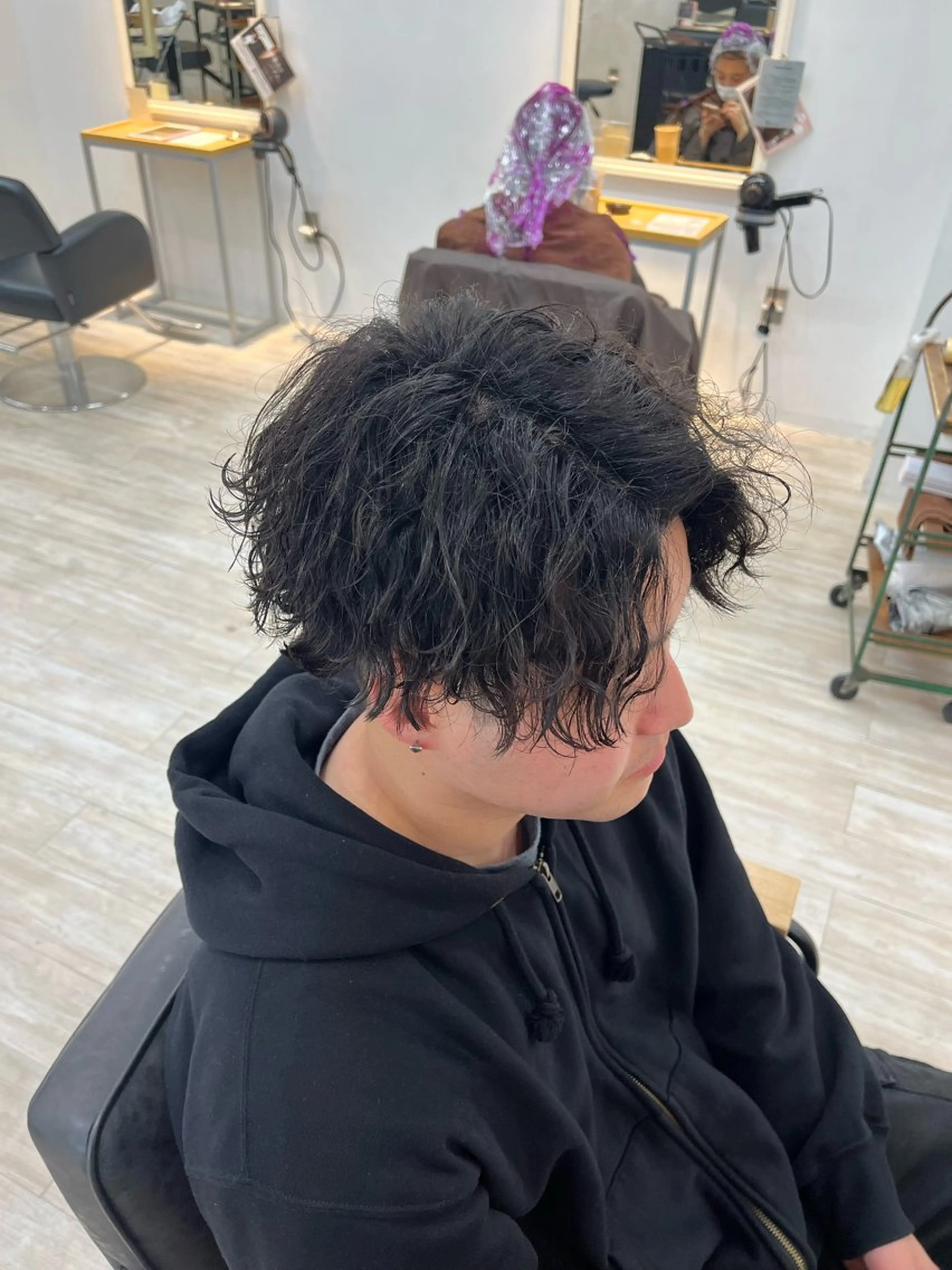 ショート パーマ メンズ Utata literie所属・嵯峨 大地/パーマ/ ハード系/特殊系のヘアスタイル