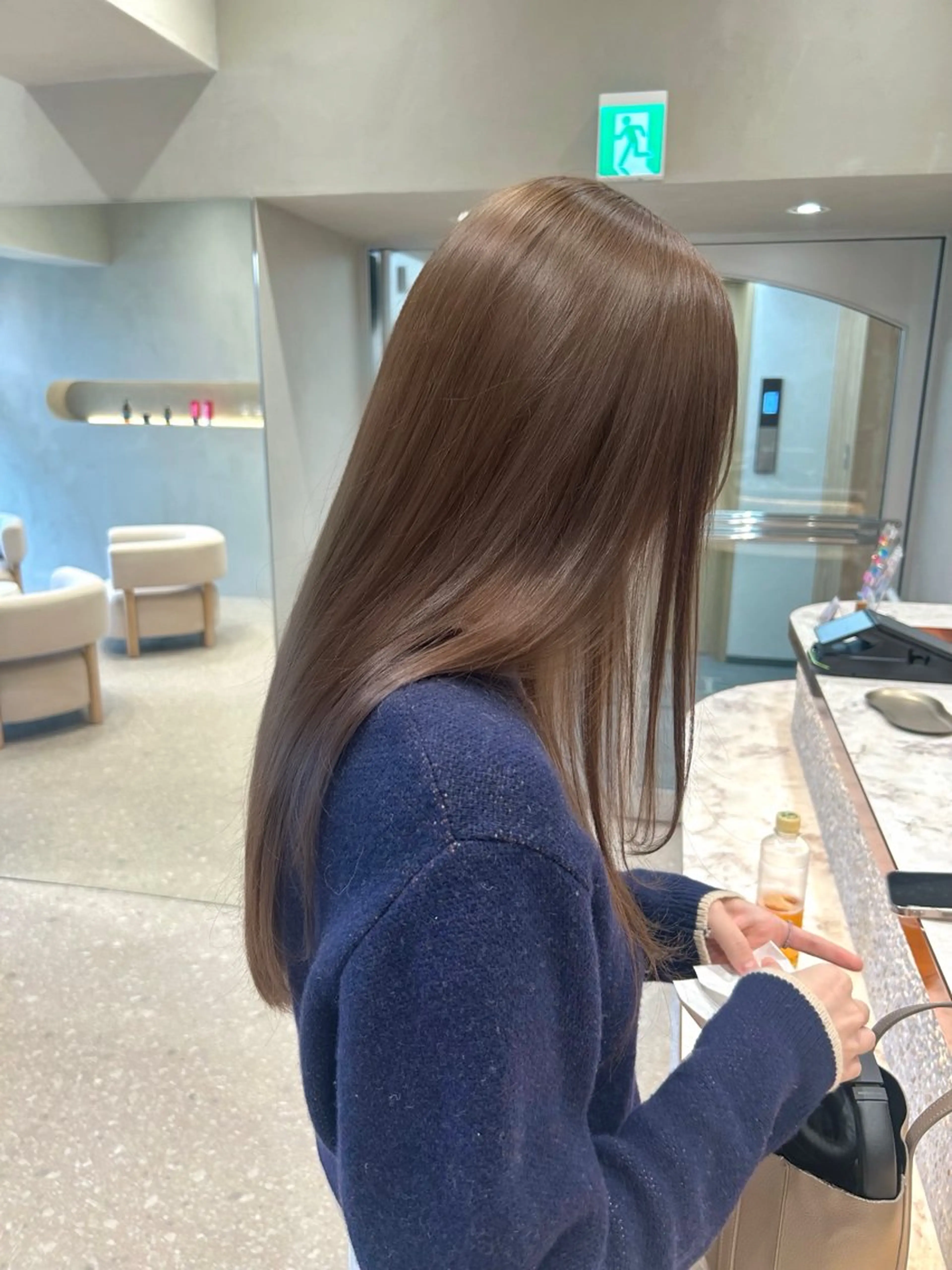 ロング カラー カット ヘアカラー トリートメント Luce横浜店所属・yuu 🪴 透明感 カラー/メンズパーマのヘアスタイル