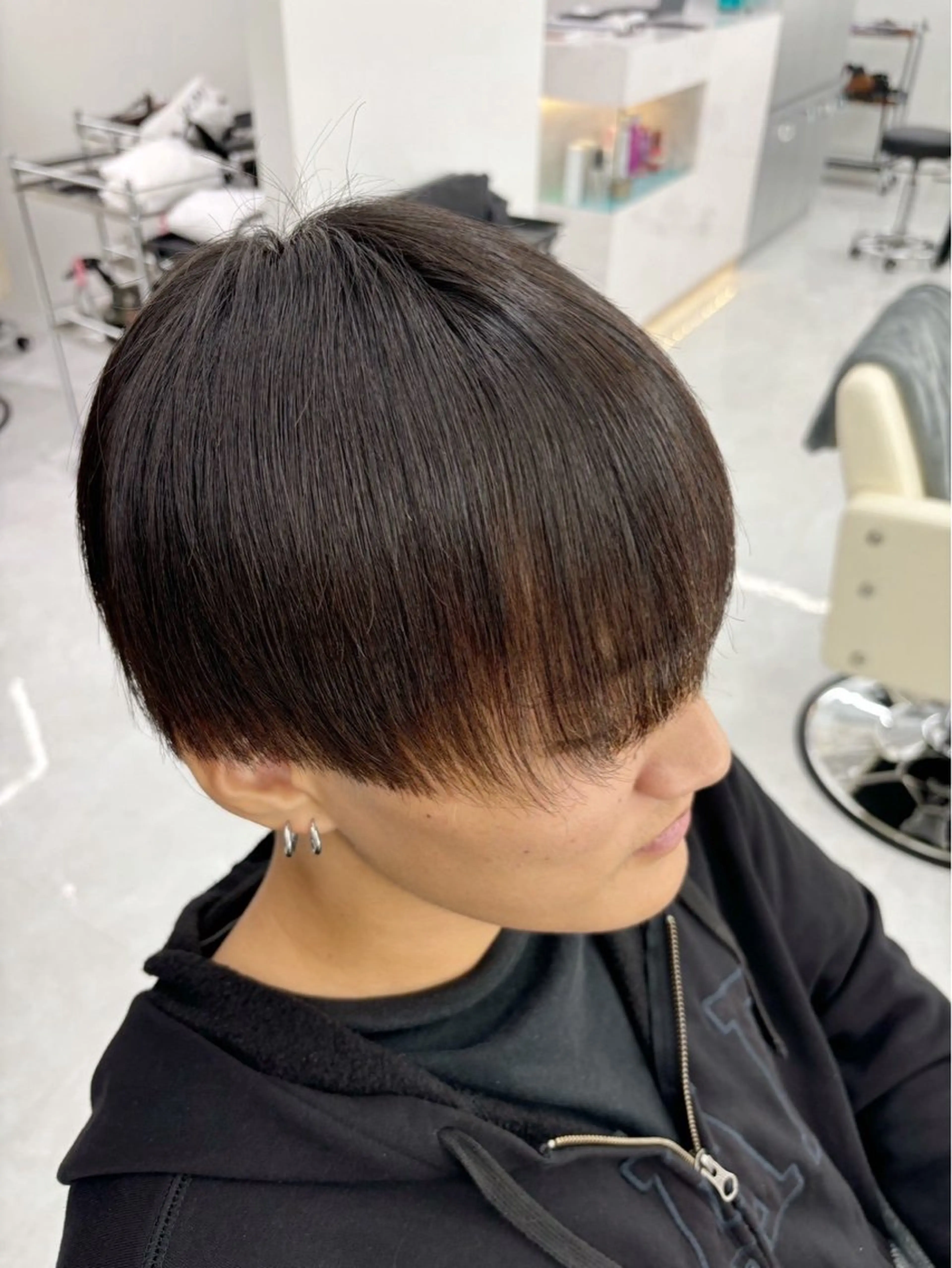 ショート パーマ メンズ くせ毛 縮毛矯正 TACE新宿所属・TACE AYANOのヘアスタイル