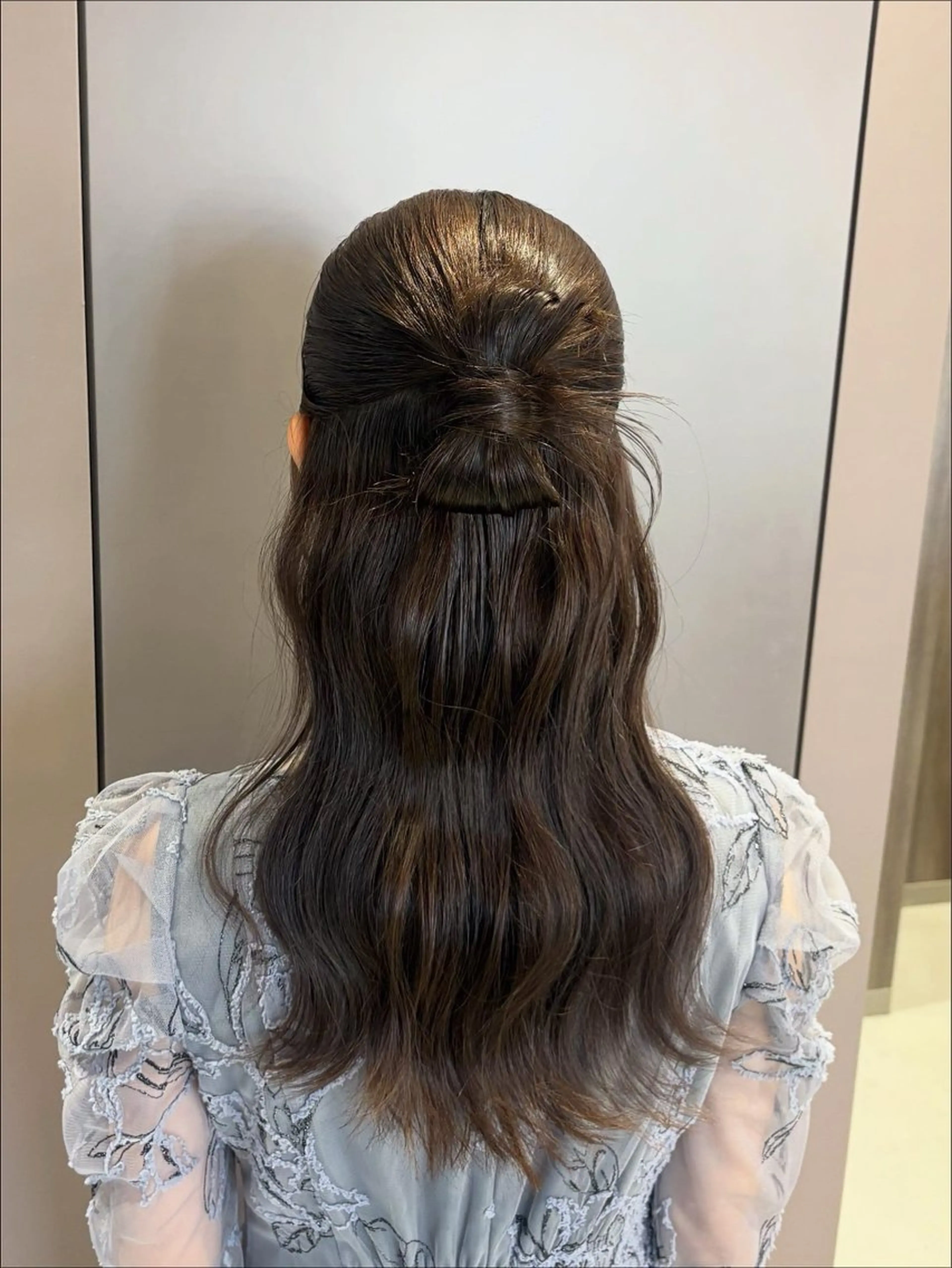 ロング ヘアセット 韓国/透明感カラー さなのヘアスタイル