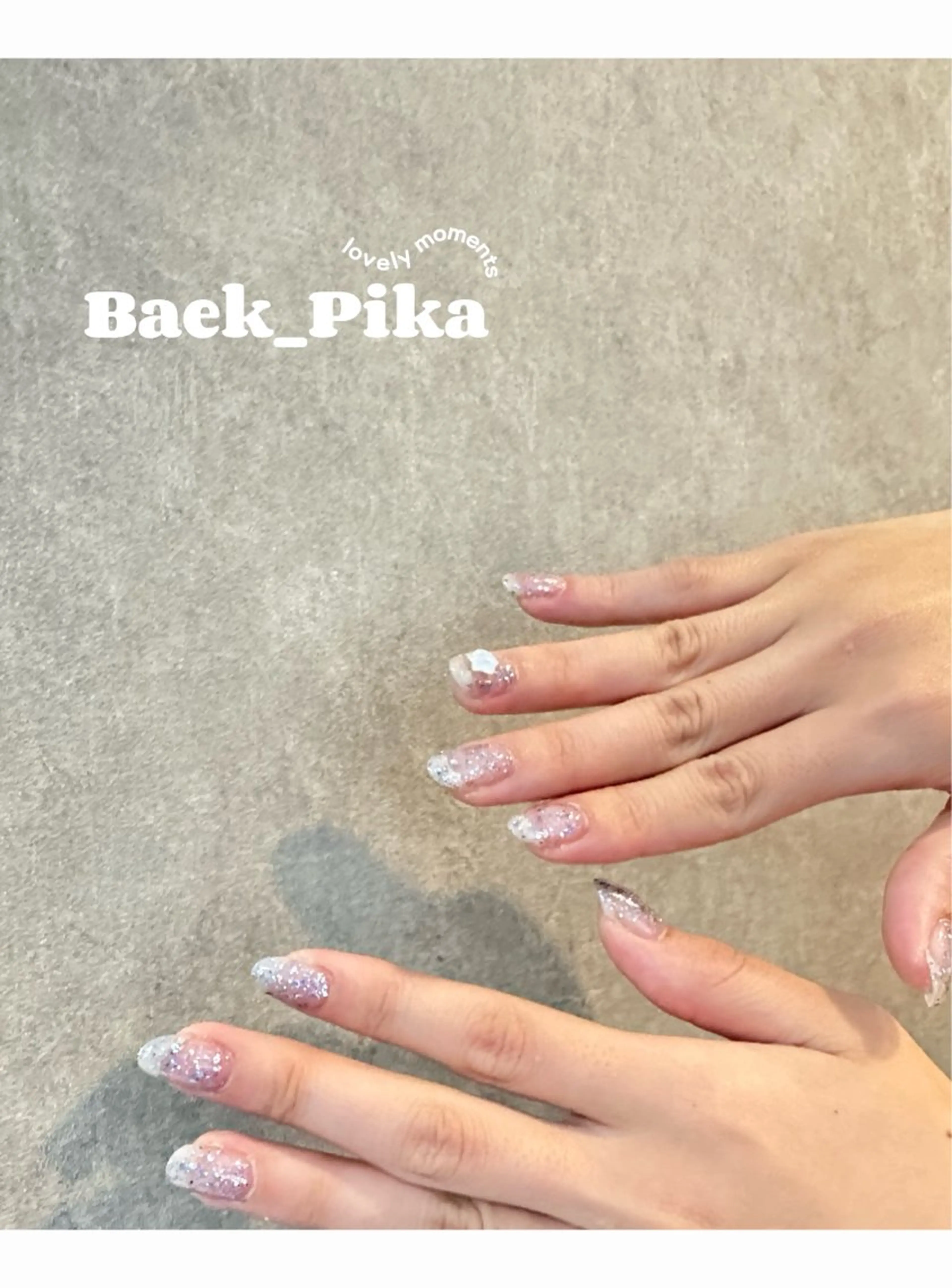 ネイル キラキラネイル ハンドネイル ハンドケア LINSTY PIKAのネイルデザイン