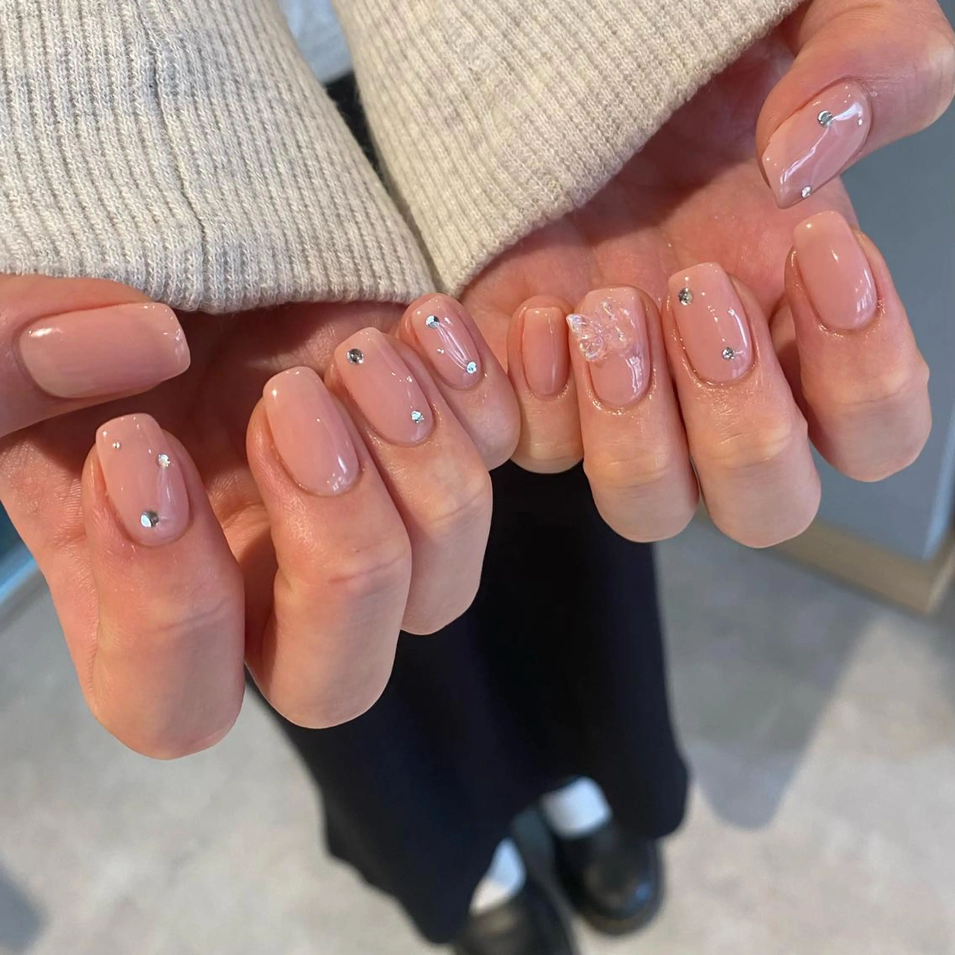 ネイル ニュアンスネイル ハンドネイル RINO AMANE nailのネイルデザイン