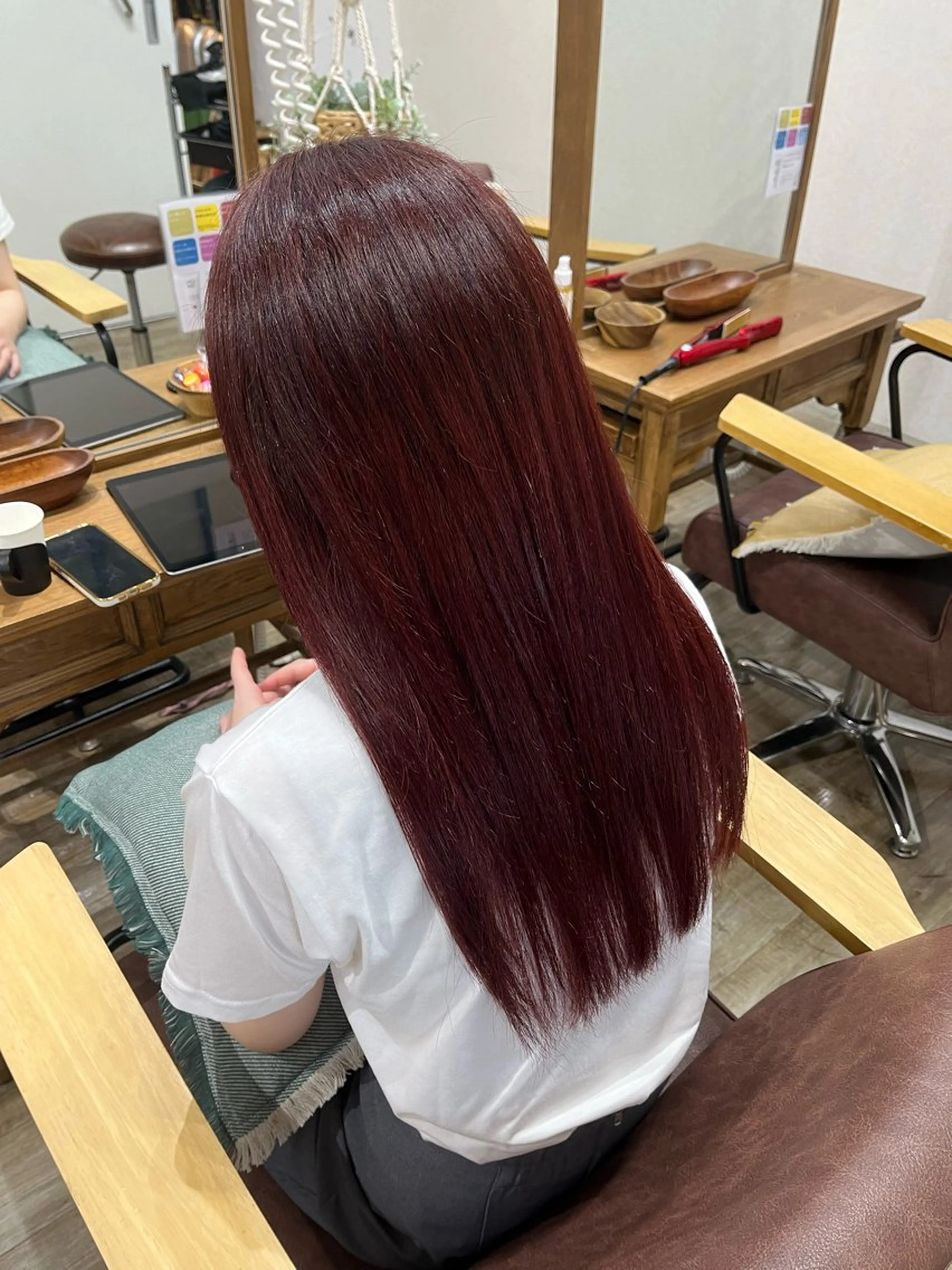【🧡色味しっかりが好きな方おすすめ🧡】🫧高発色キャラデコカラー+カット+美容液トリートメント付き🫧の写真