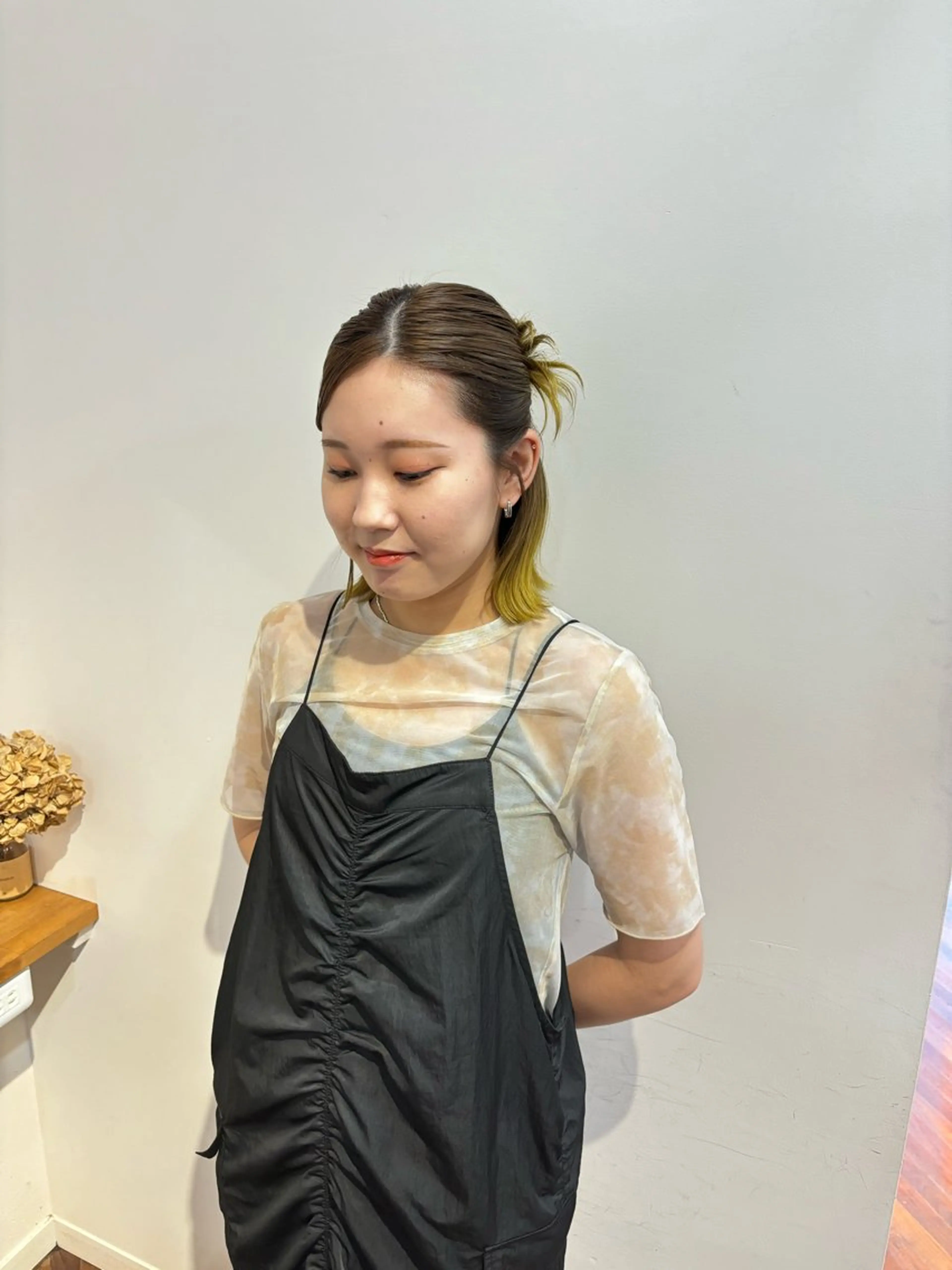 ヘアアレンジ conks所属・田中来夢 カットモデルのヘアスタイル