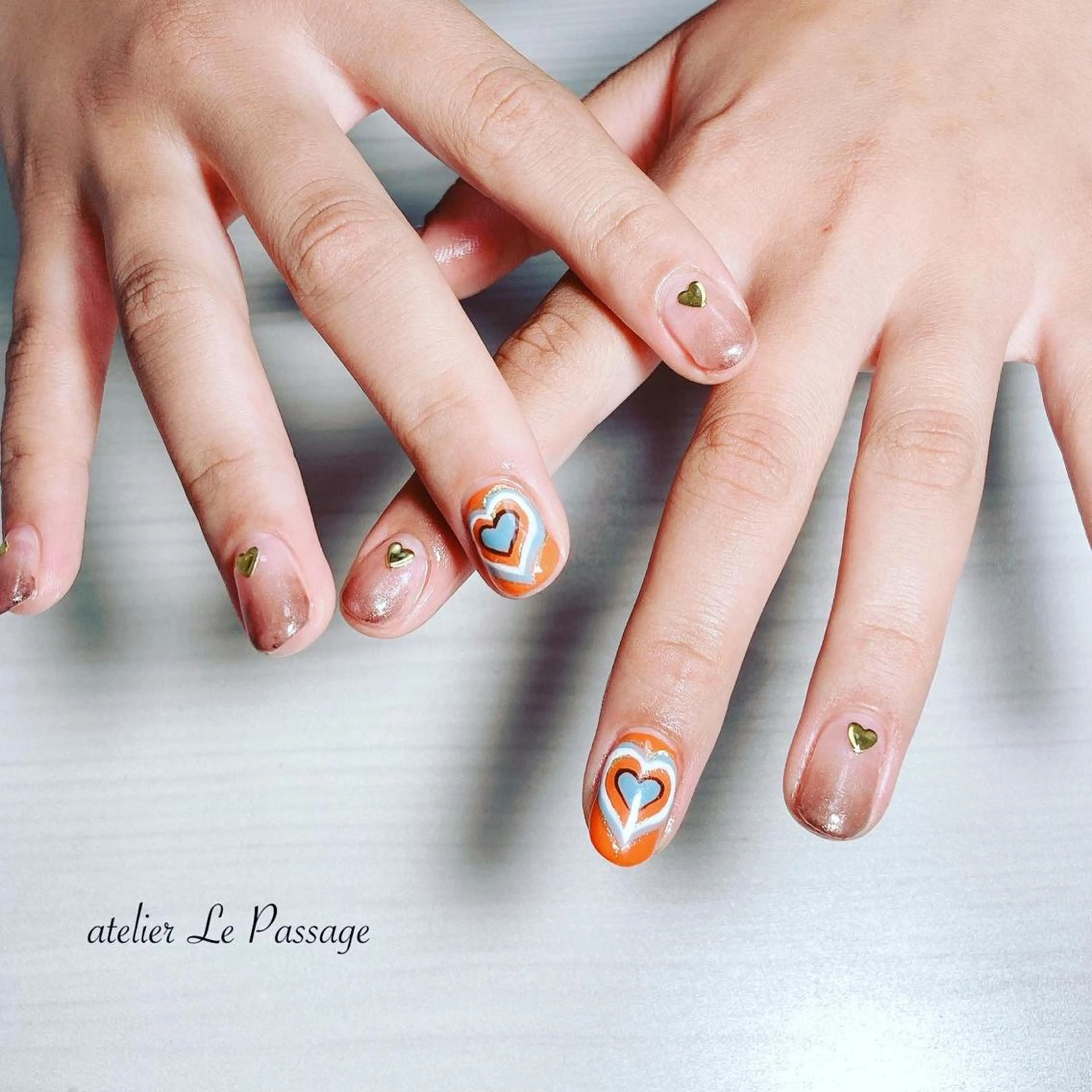 ネイル ジェルネイル ニュアンスネイル パラジェル シンプルネイル 冬ネイル Atelier Le Passage所属・h nakatsukaのネイルデザイン