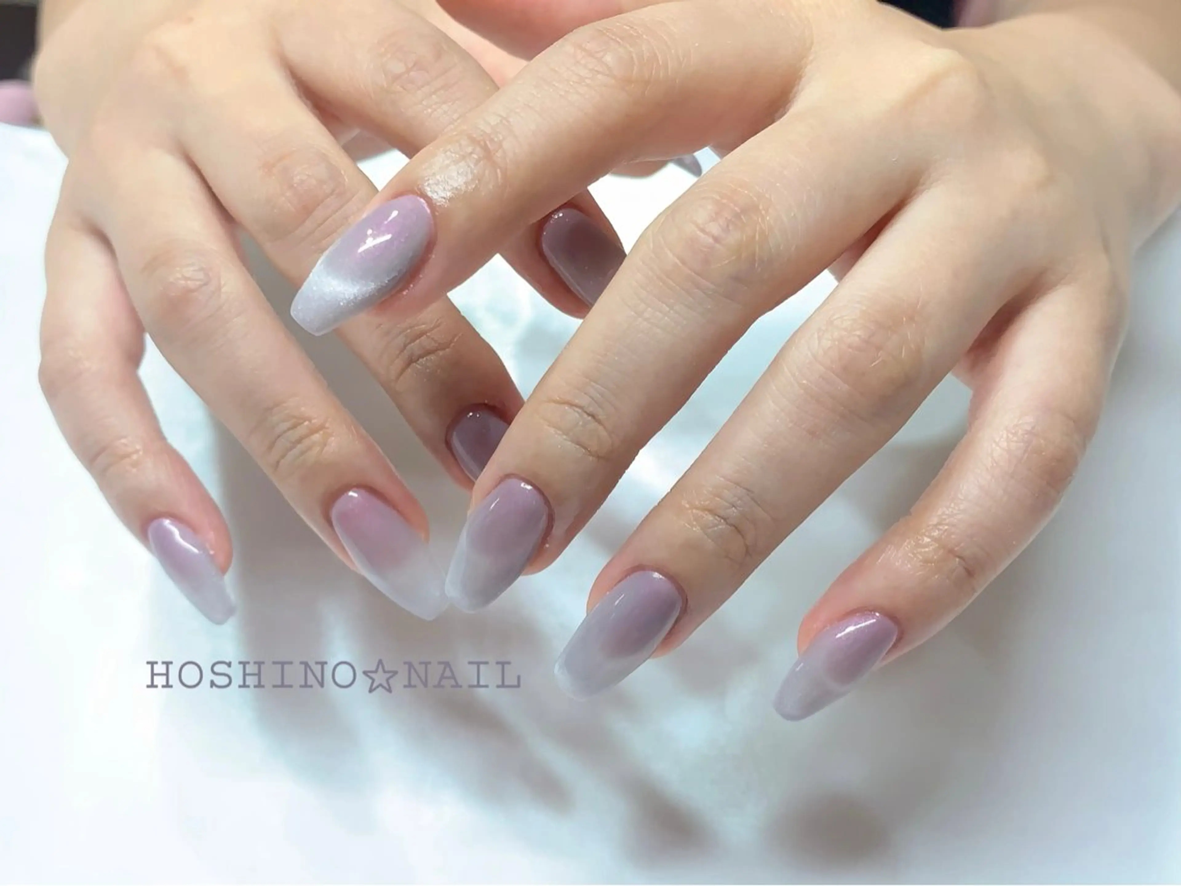 ネイル フレンチネイル キラキラネイル マグネットネイル マグネットフレンチ オフィスネイル ハンドネイル ハンドケア ★HOSHINO NAIL★ナナミのネイルデザイン