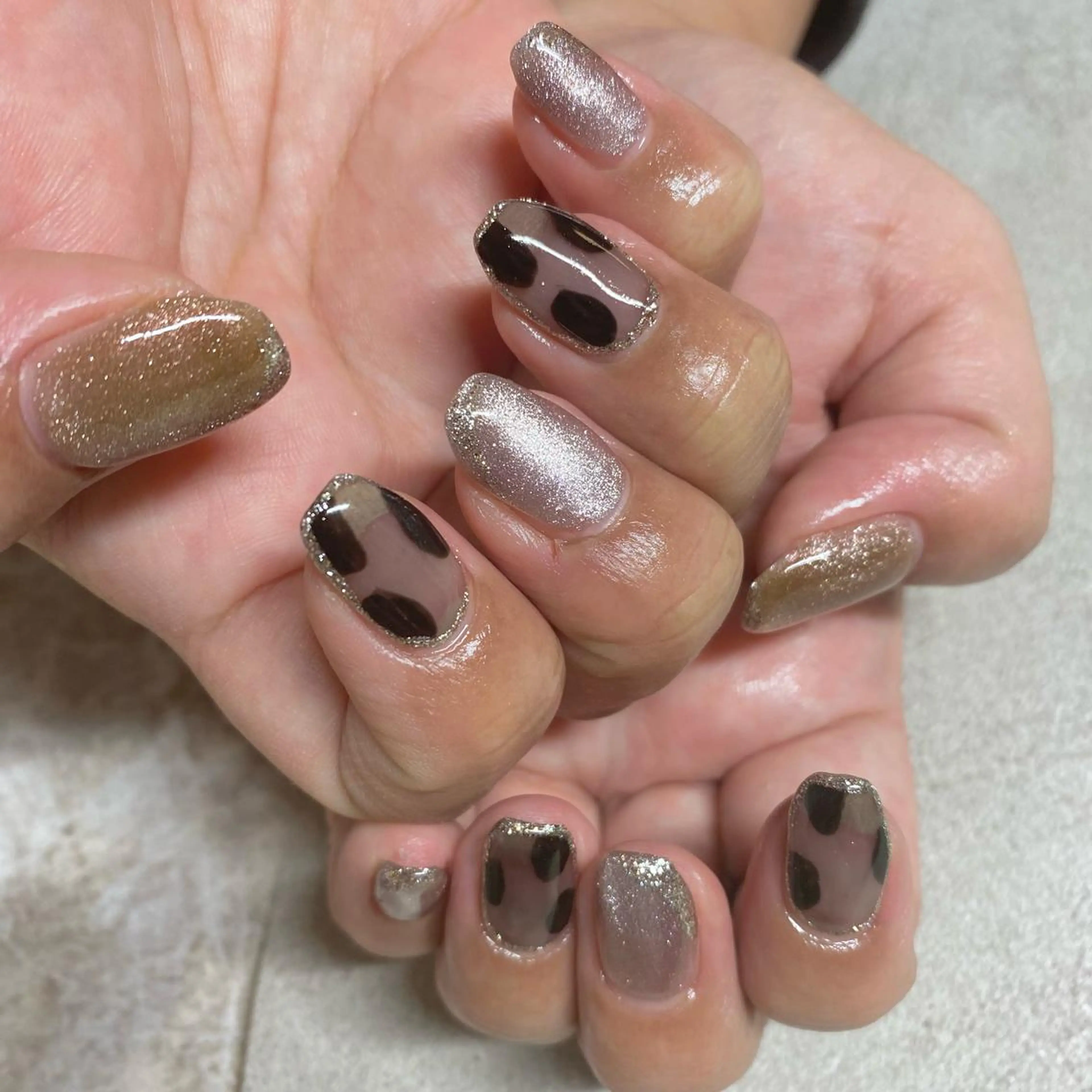 ハンドネイルやり放題コース💅オフ込み　特殊パーツ、埋め尽くしは含まれません。の写真