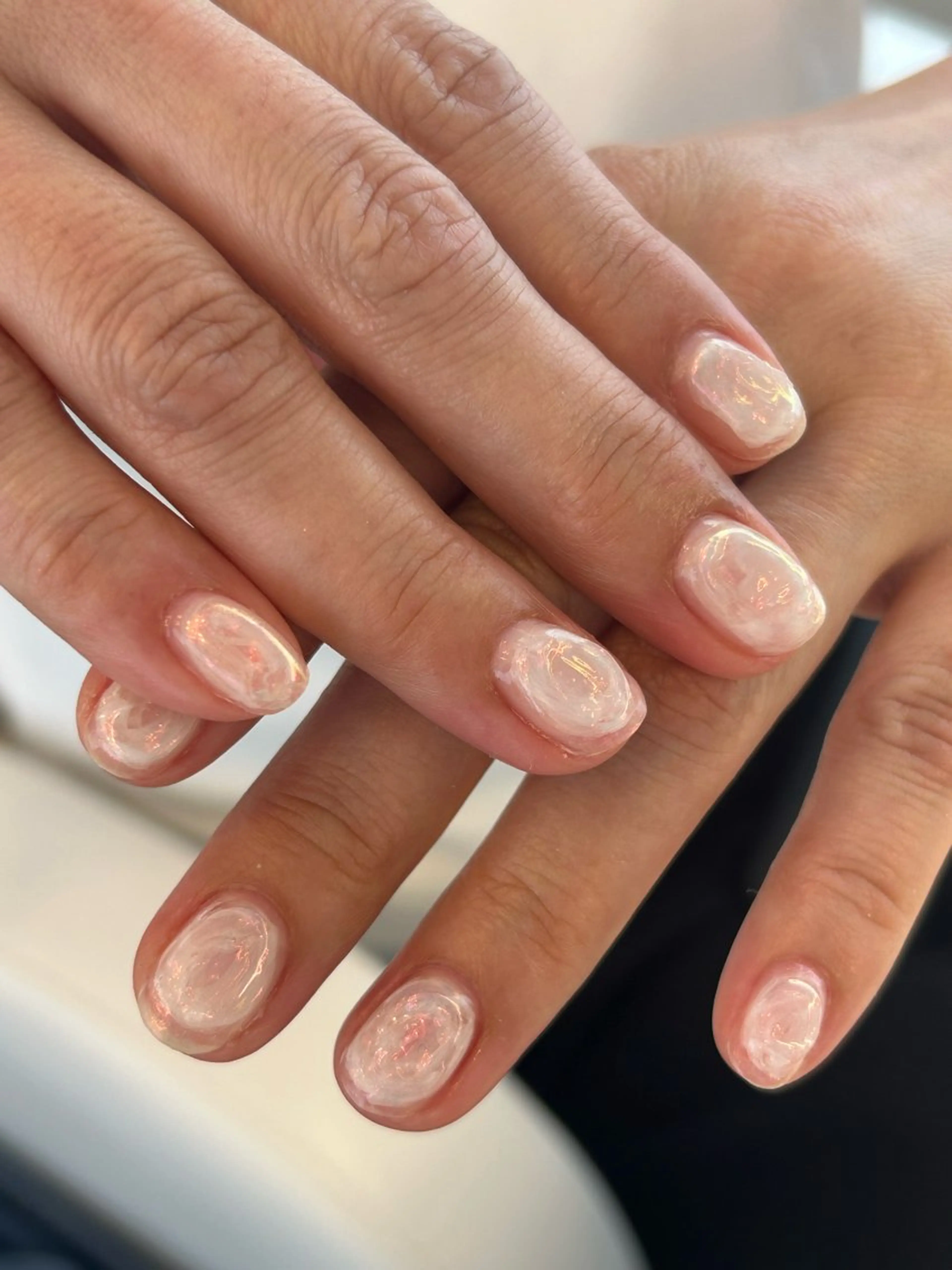 ネイル オーロラネイル クリアネイル ニュアンスネイル katarina🪐 filonnailのネイルデザイン