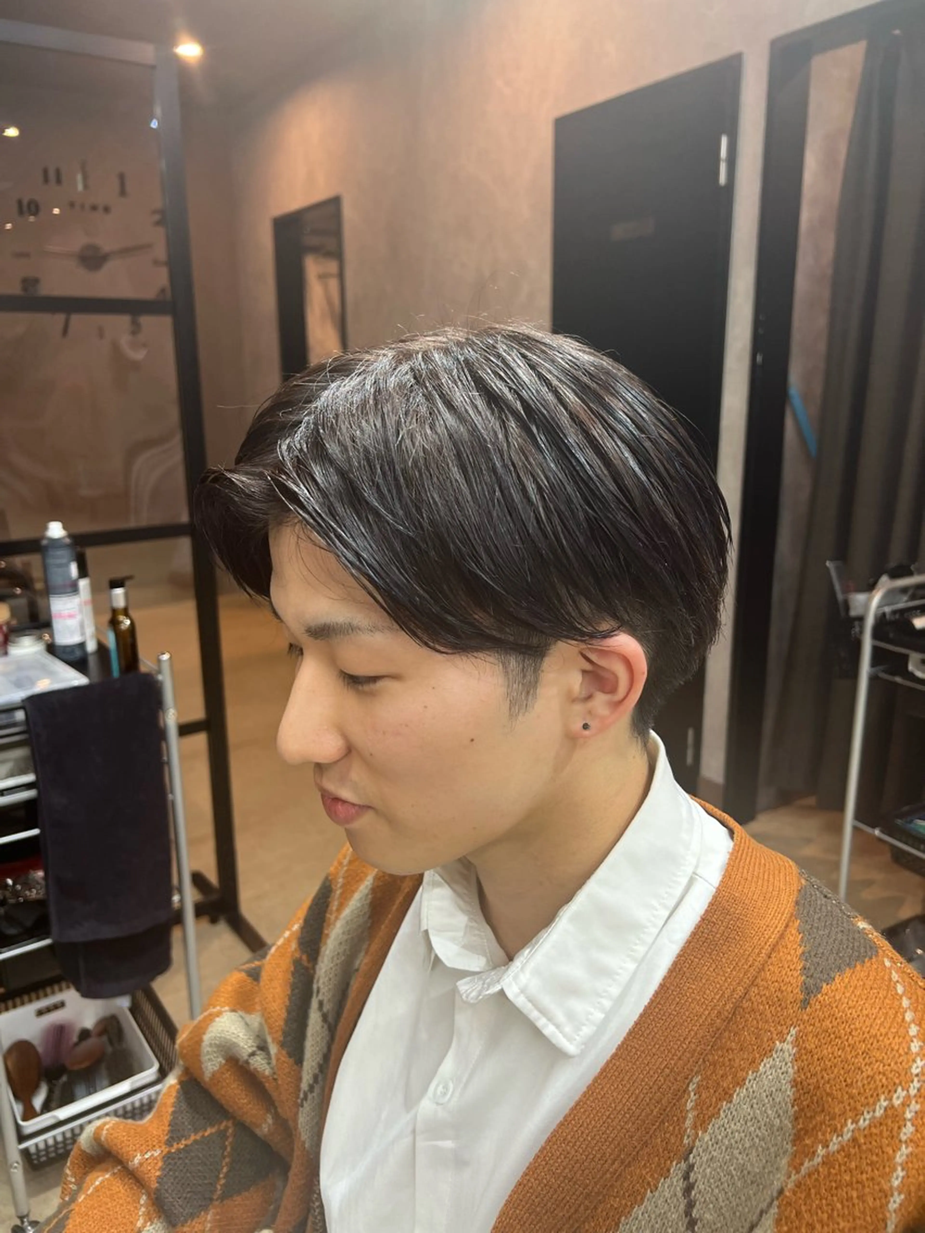 カラー メンズ アッシュ アッシュブラック 黒髪 カット ヘアカラー 🌻belle /JUMA🌻のヘアスタイル