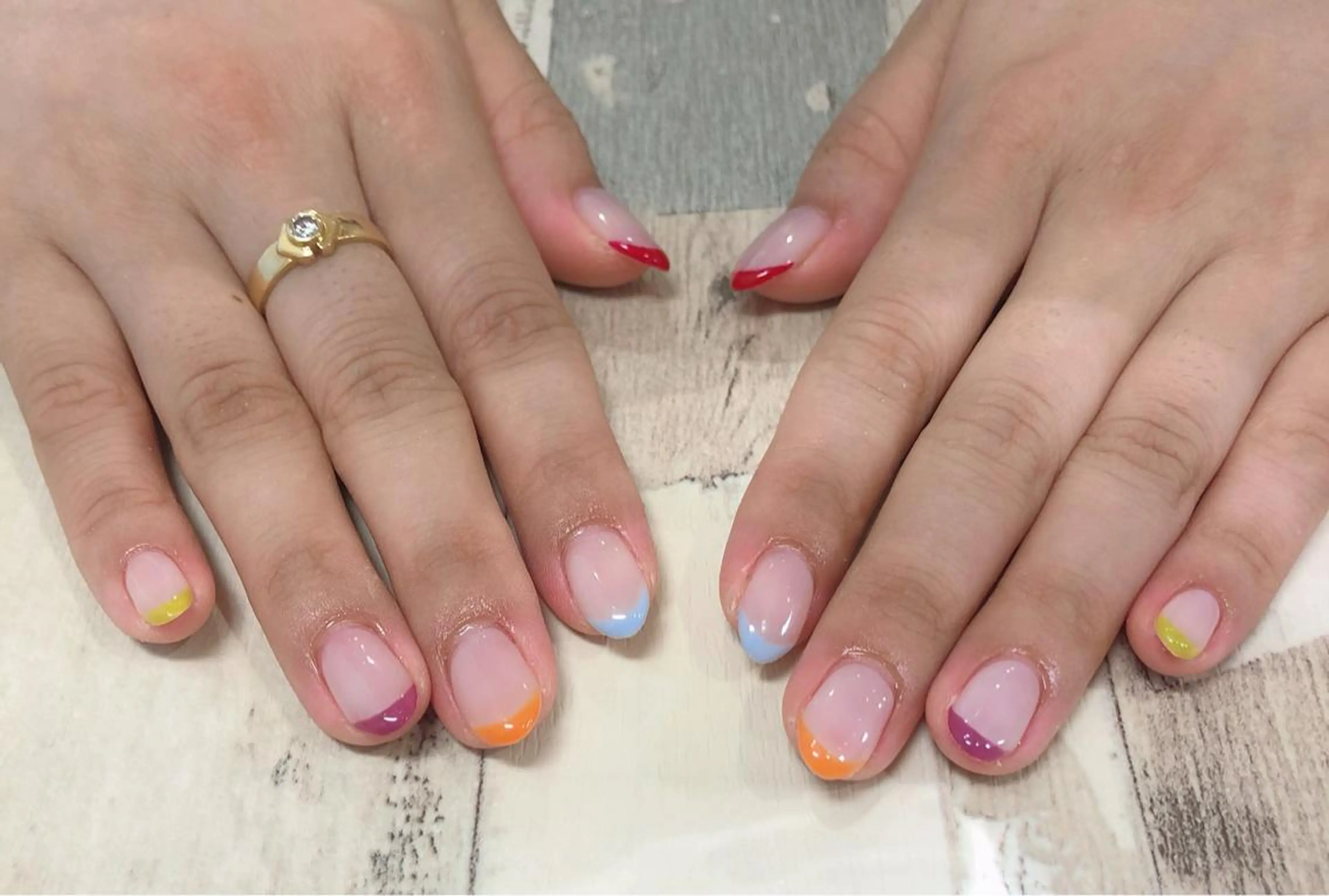 ネイル フレンチネイル Ebina Ryoのネイルデザイン