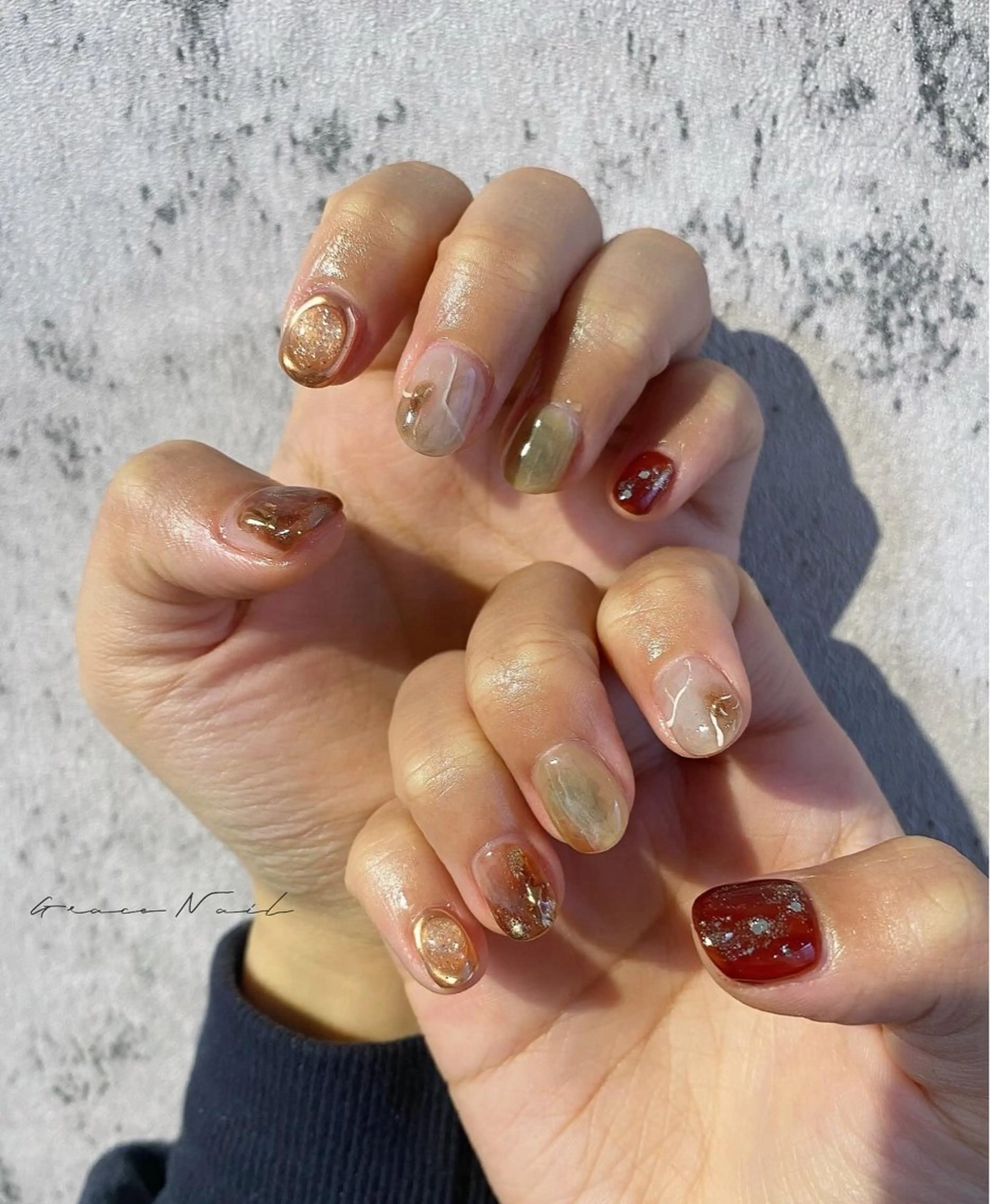 ネイル ハンドネイル ☆*｡Grace Nail｡*☆のネイルデザイン