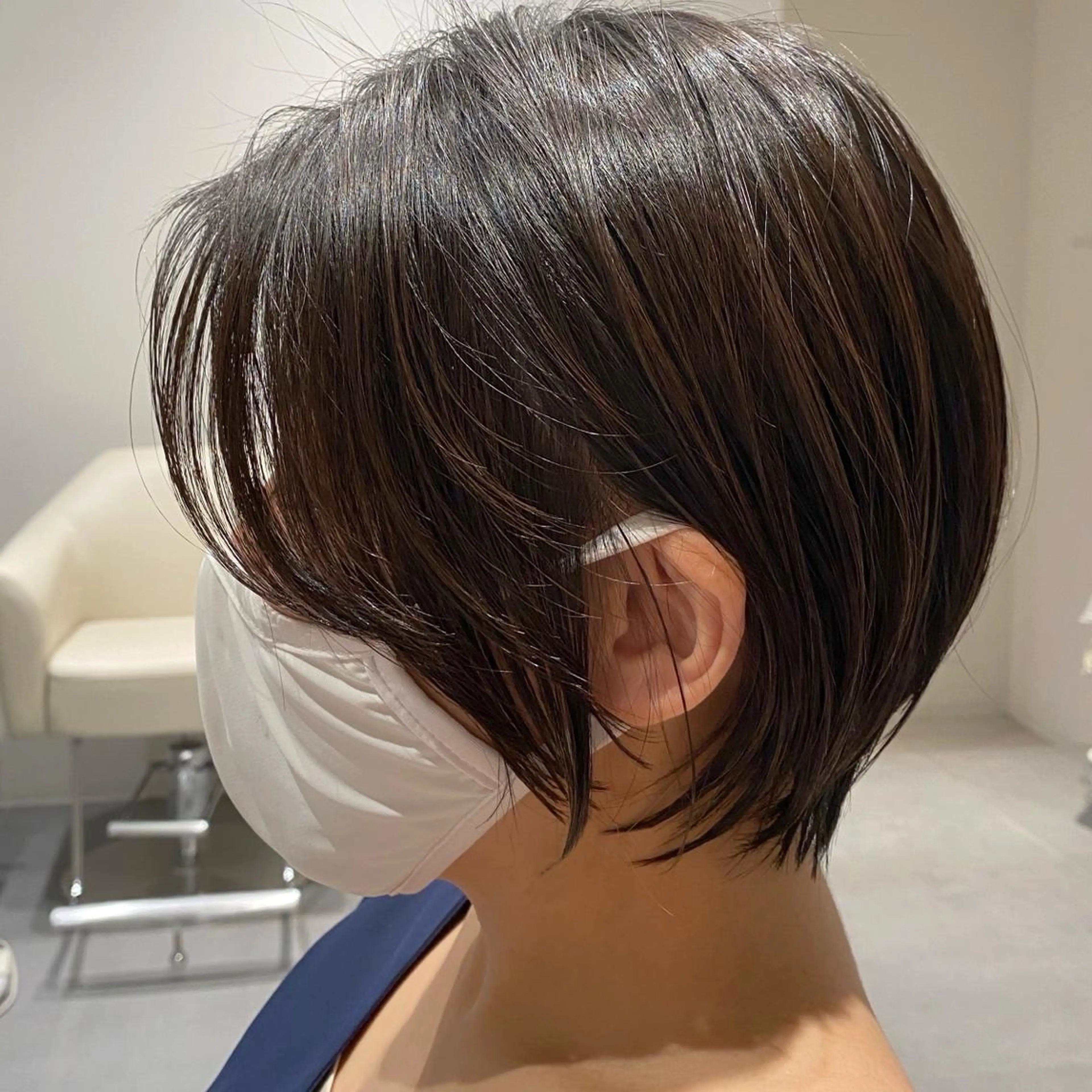 ショート カラー パーマ カット 小野寺瑞希 /最小顔カットのヘアスタイル