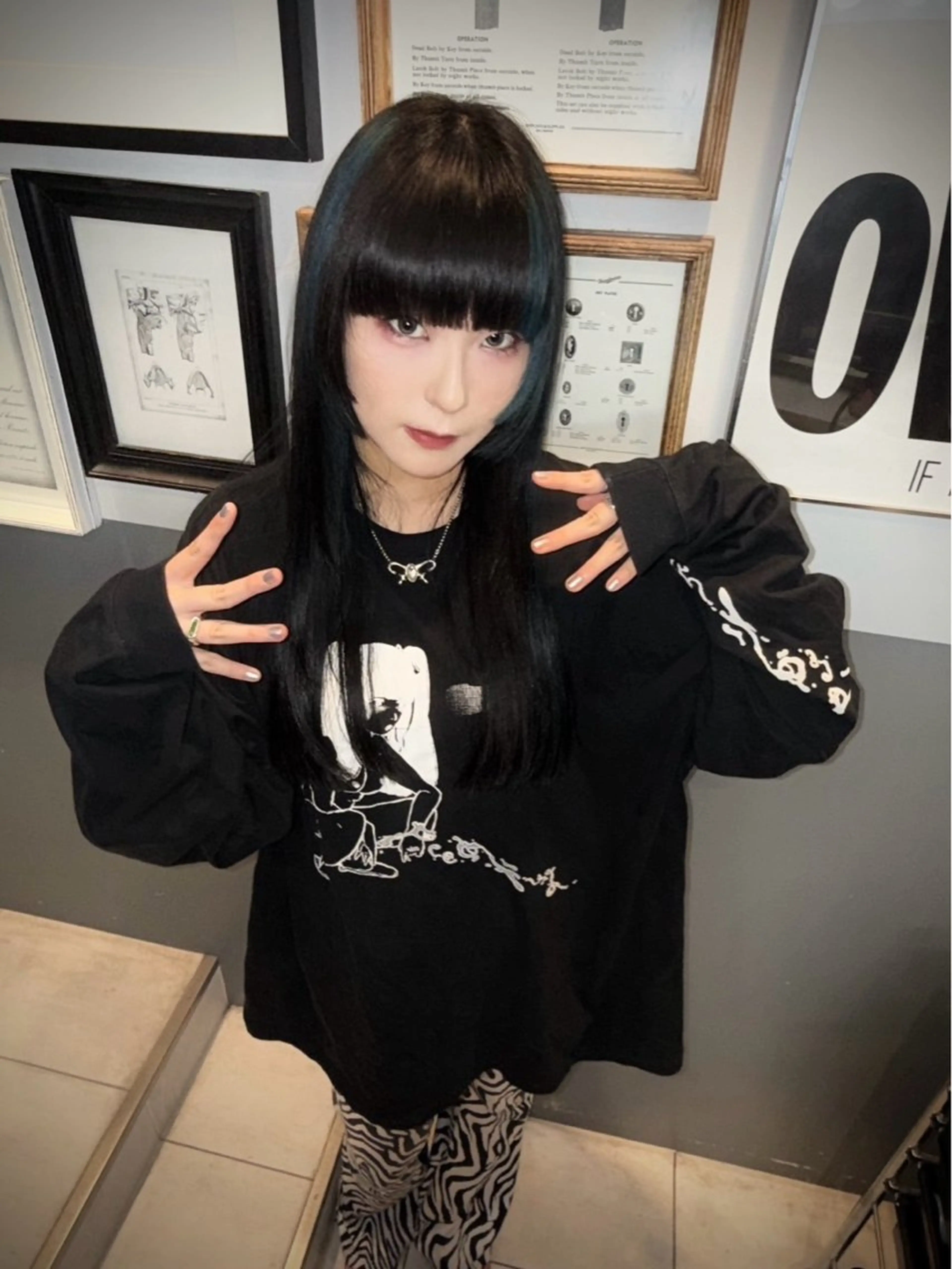 ロング カラー カット ヘアカラー トリートメント 優 作のヘアスタイル
