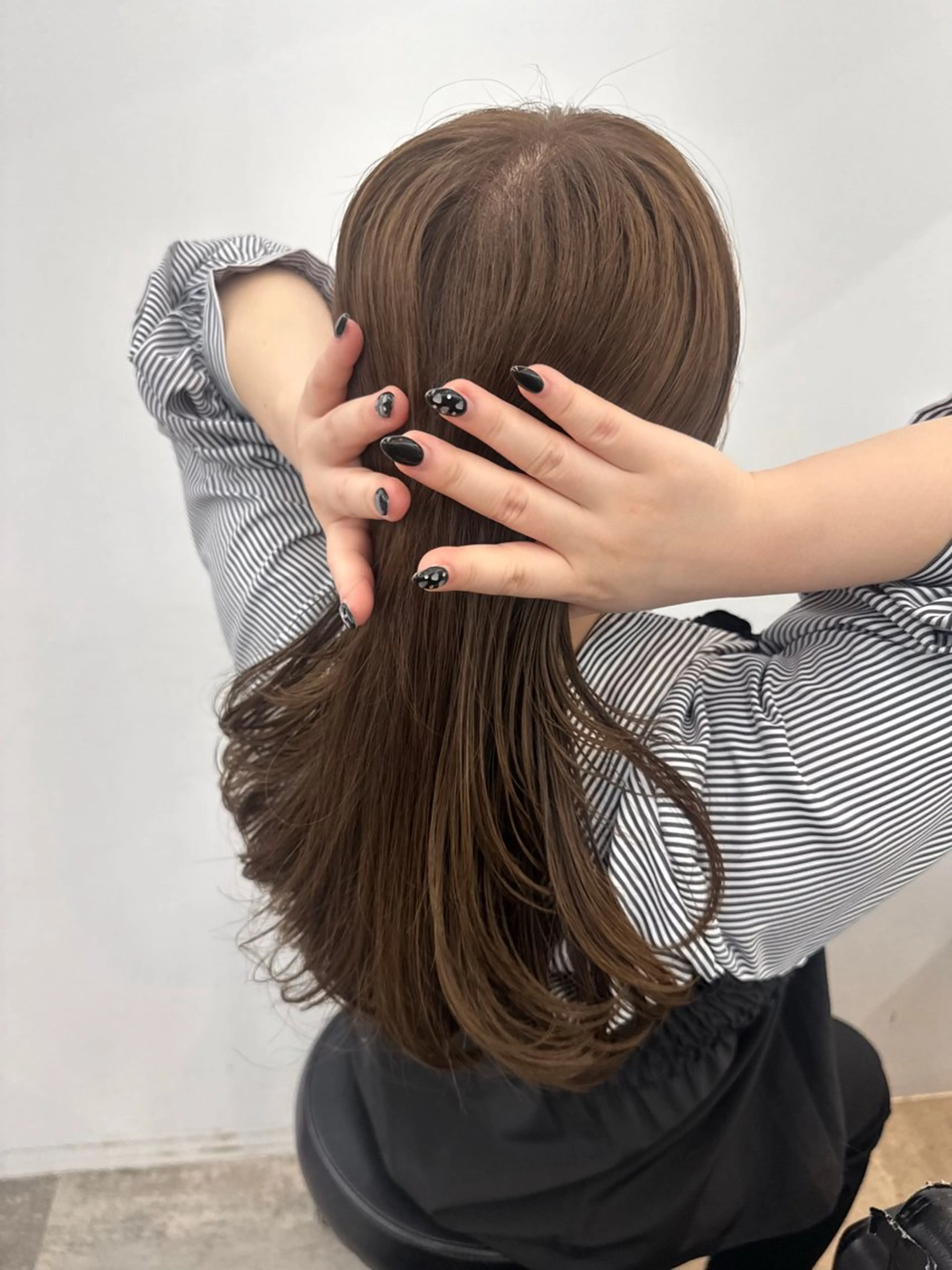 ミディアム カラー ベージュカラー カット ヘアカラー トリートメント レイヤー/透明感 /艶髪/kanaのヘアスタイル