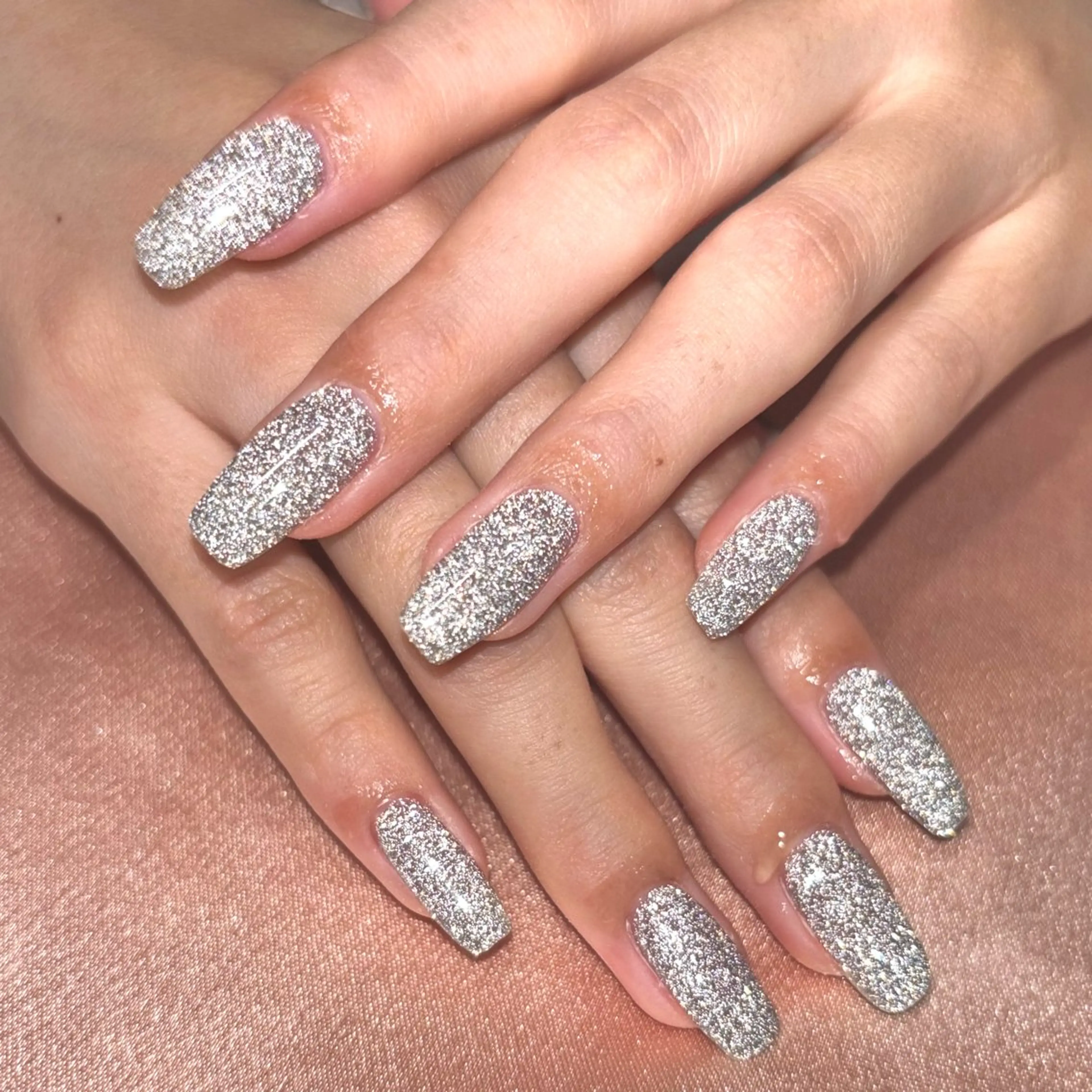 【平日限定💅】✨フラッシュネイル💎7000円→5980(オフ込み)※長さだし・亀裂補強⭕️パーツは＋料金で可能🌈の写真