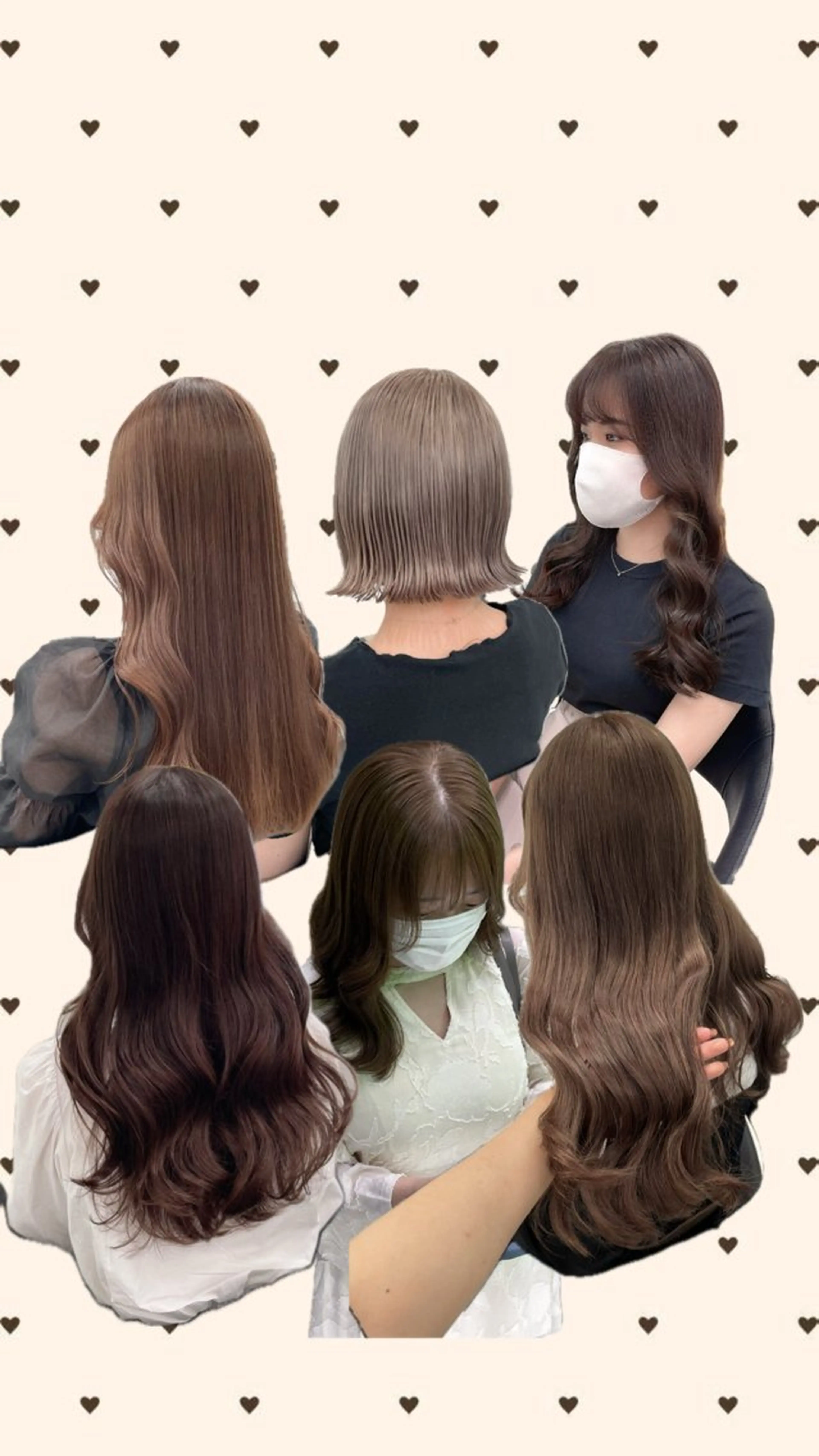 セミロング カラー ヘアカラー トリートメント ヘッドスパ ヘアセット nana【艶髪】/ 顔まわり/縮毛矯正のヘアスタイル