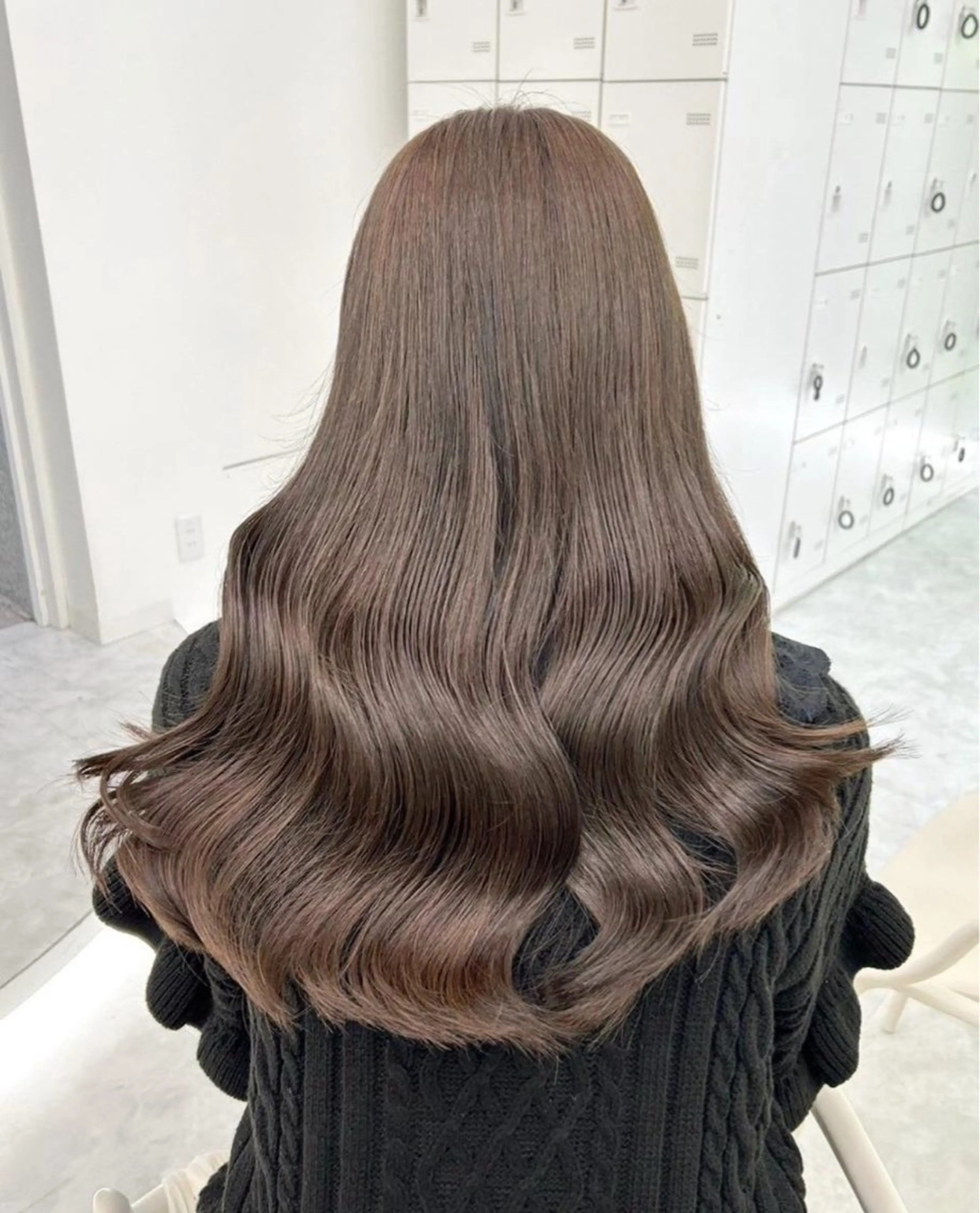 ロング カラー ヘアアレンジ ヘアカラー トリートメント 可愛いベージュヘア 🐿️えびけんのヘアスタイル