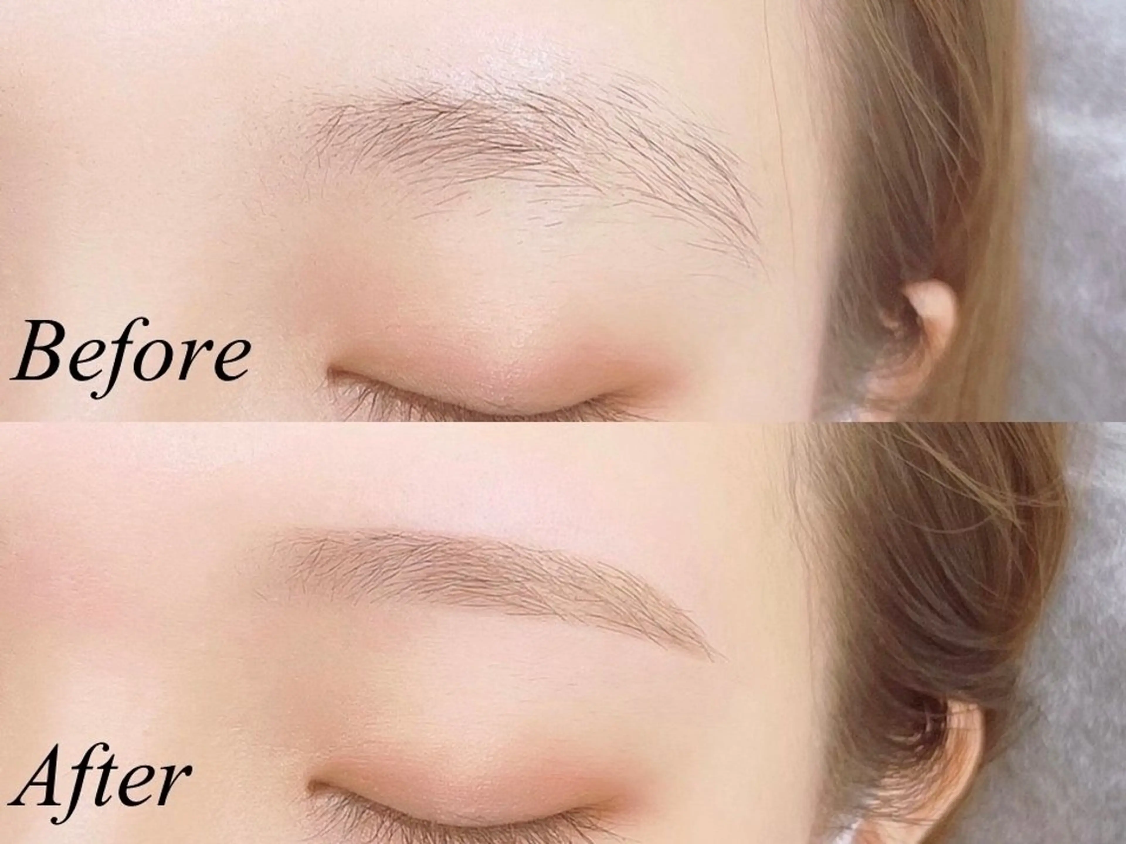 学割U24🎓《ナチュラル眉🌱》美眉アイブロウWAX＋間引き (メイク込) ¥4500の写真
