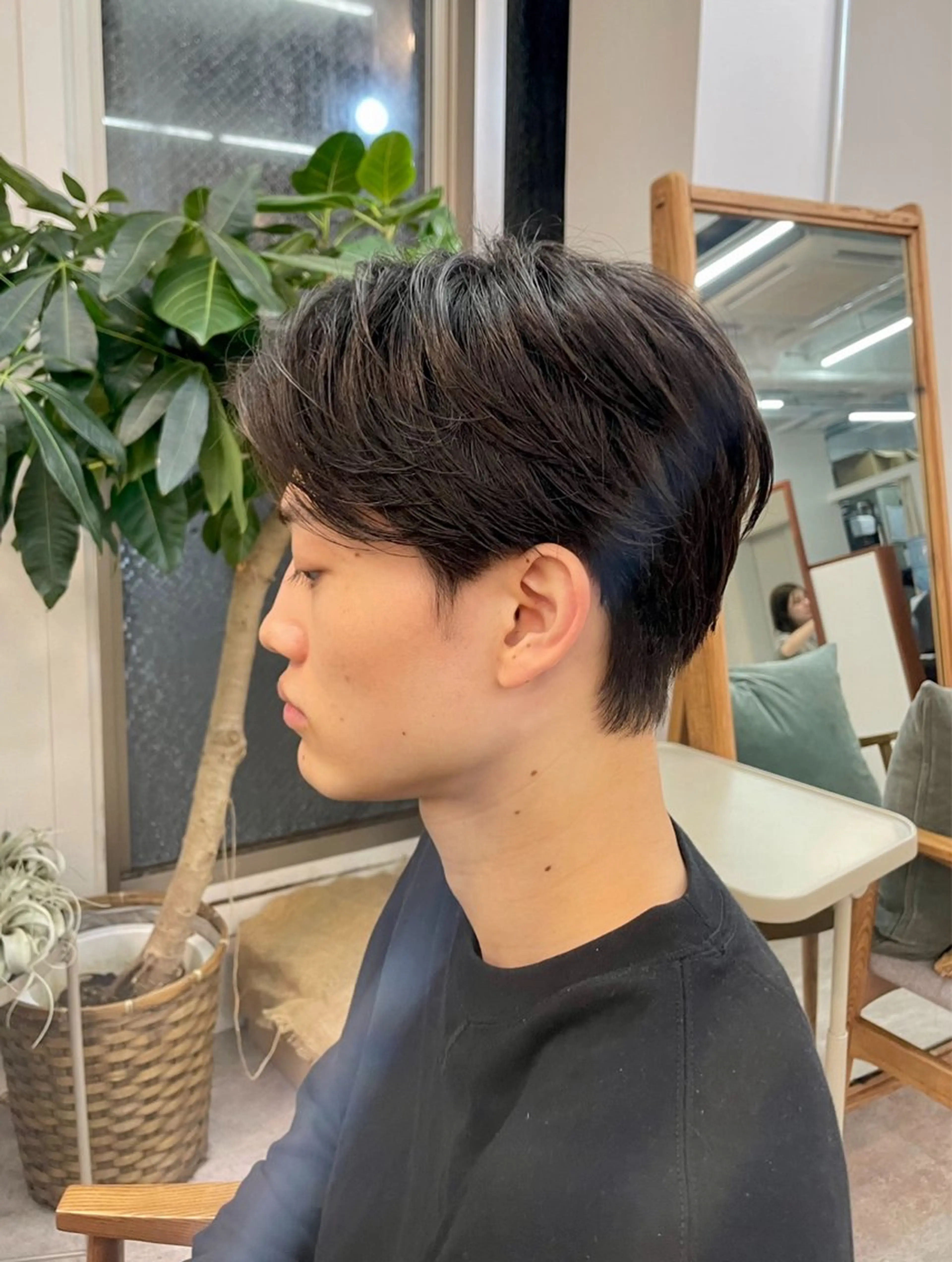 メンズ アップバング 刈り上げ カット パーマ hana✂︎メンズ ニュアンスパーマのヘアスタイル