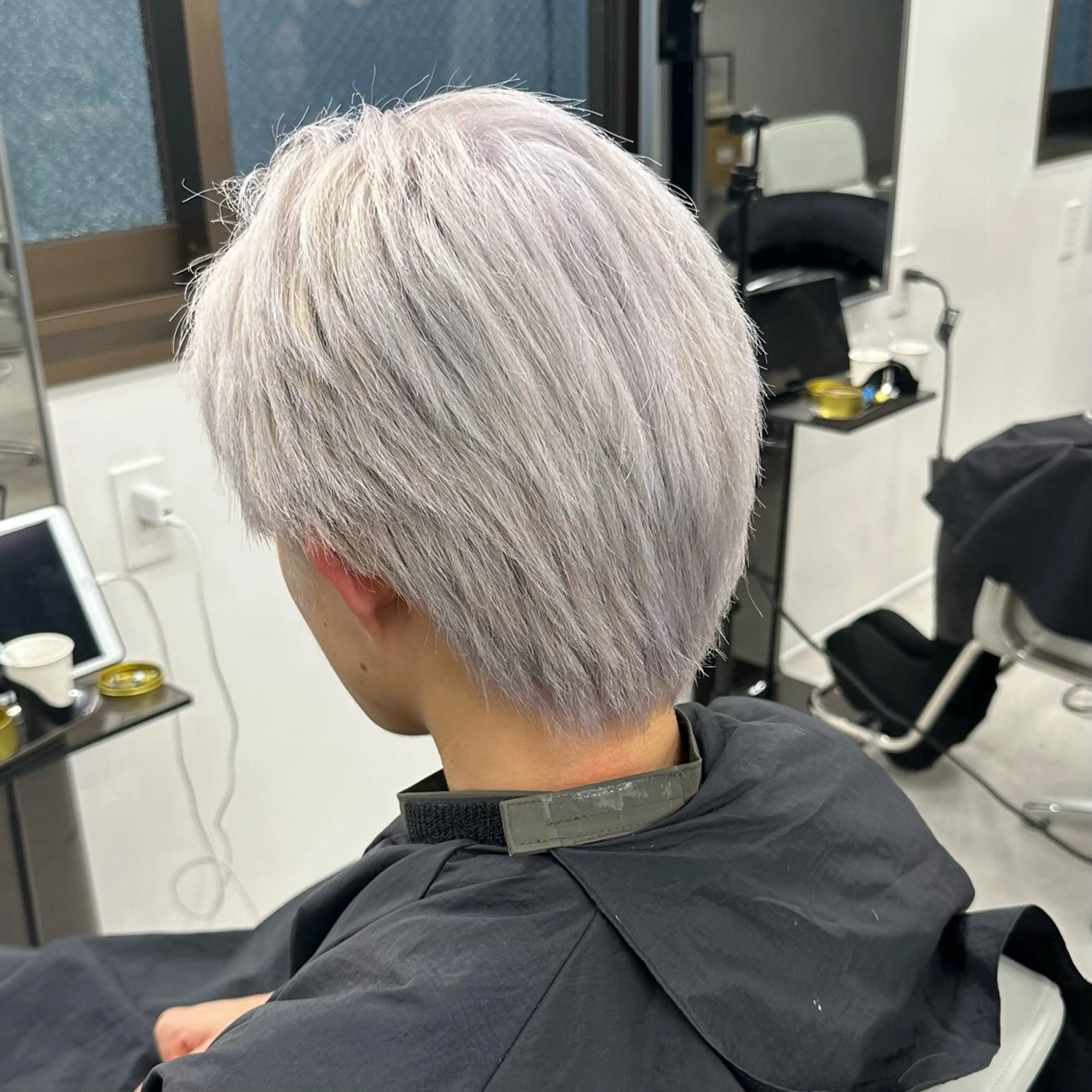 ショート カラー ヘアカラー トリートメント REAL 心斎橋所属・ハイトーン/ベージュ /デザイン🦋ナツミのヘアスタイル