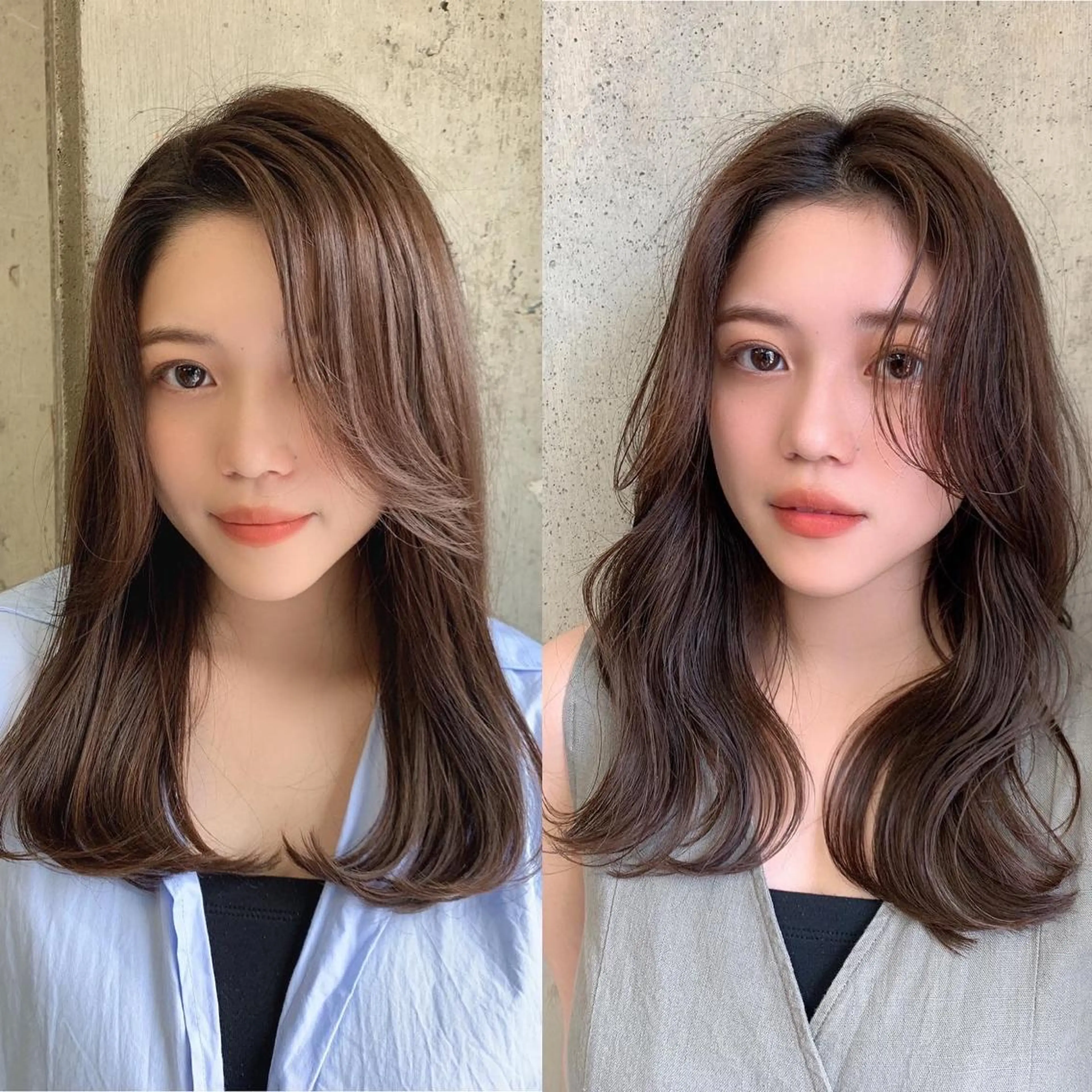 ロング カラー パーマ ヘアアレンジ レイヤーカット カット ヘアカラー トリートメント 韓国ヘア/髪質改善 /Harunaのヘアスタイル