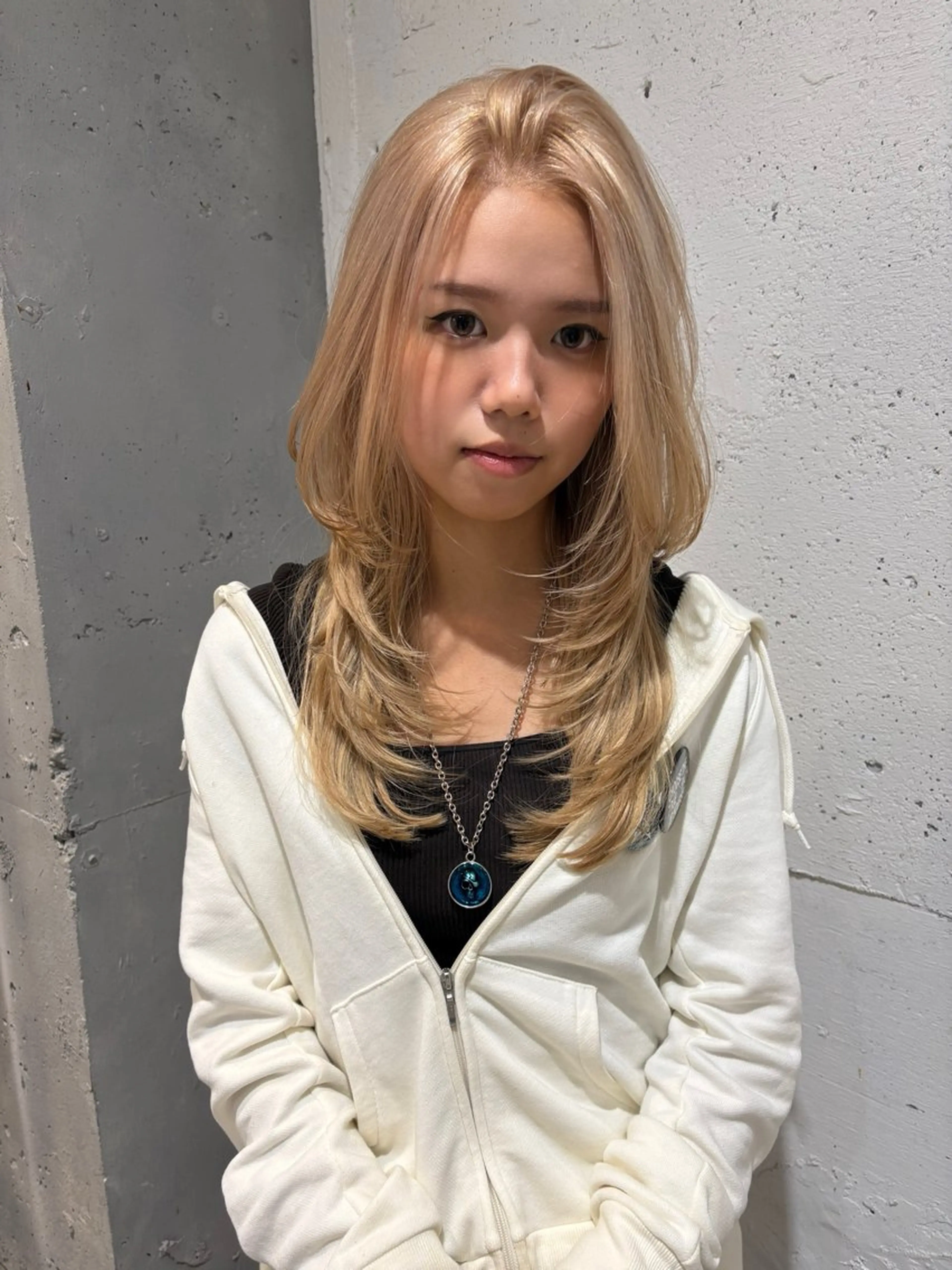 セミロング ヘアカラー Juna✂️ レイヤー / ボブのヘアスタイル