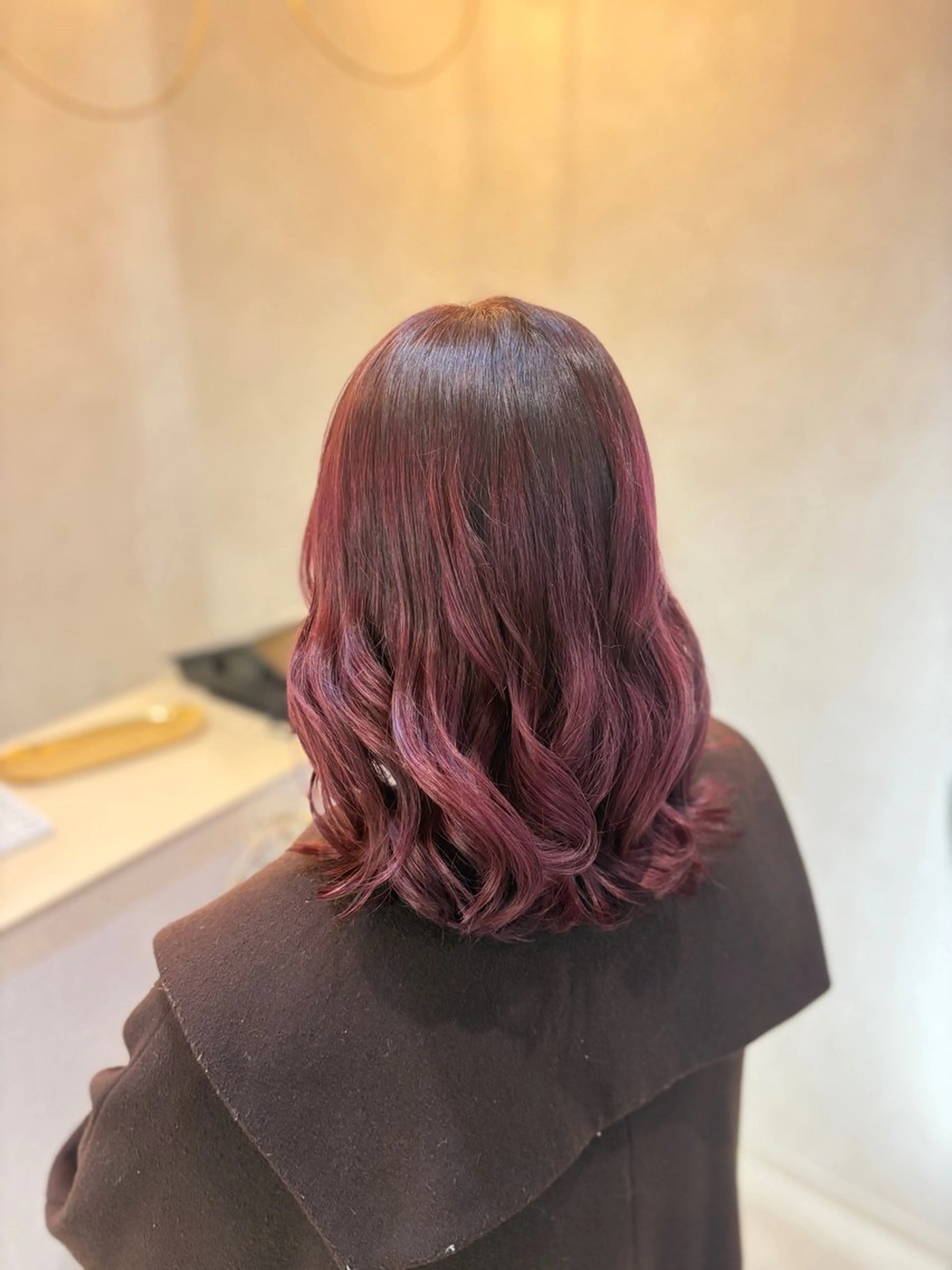 ミディアム カラー カット ヘアカラー Zina北千住／ はるか🍄のヘアスタイル