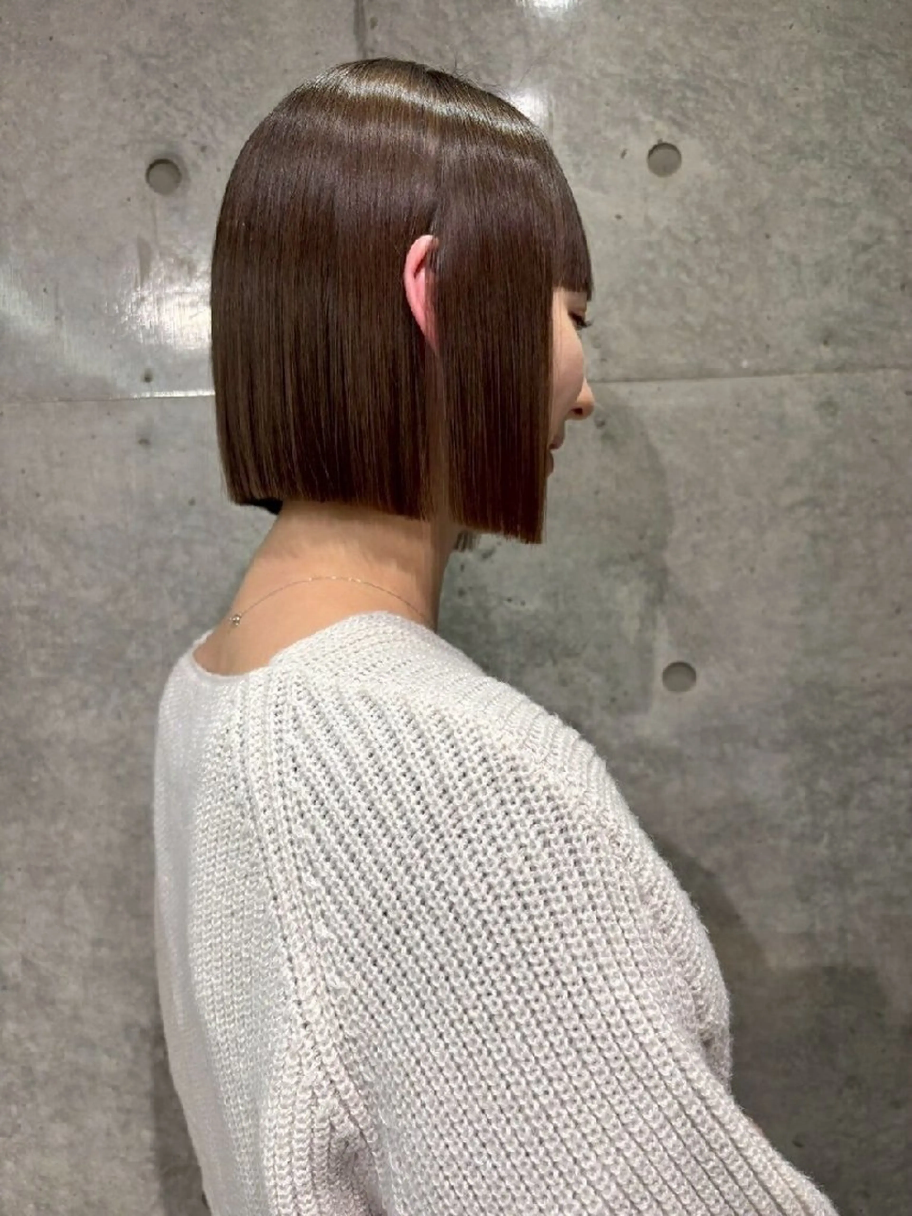 カラー ショート カット ヘアカラー トリートメント Lond Roleのヘアスタイル