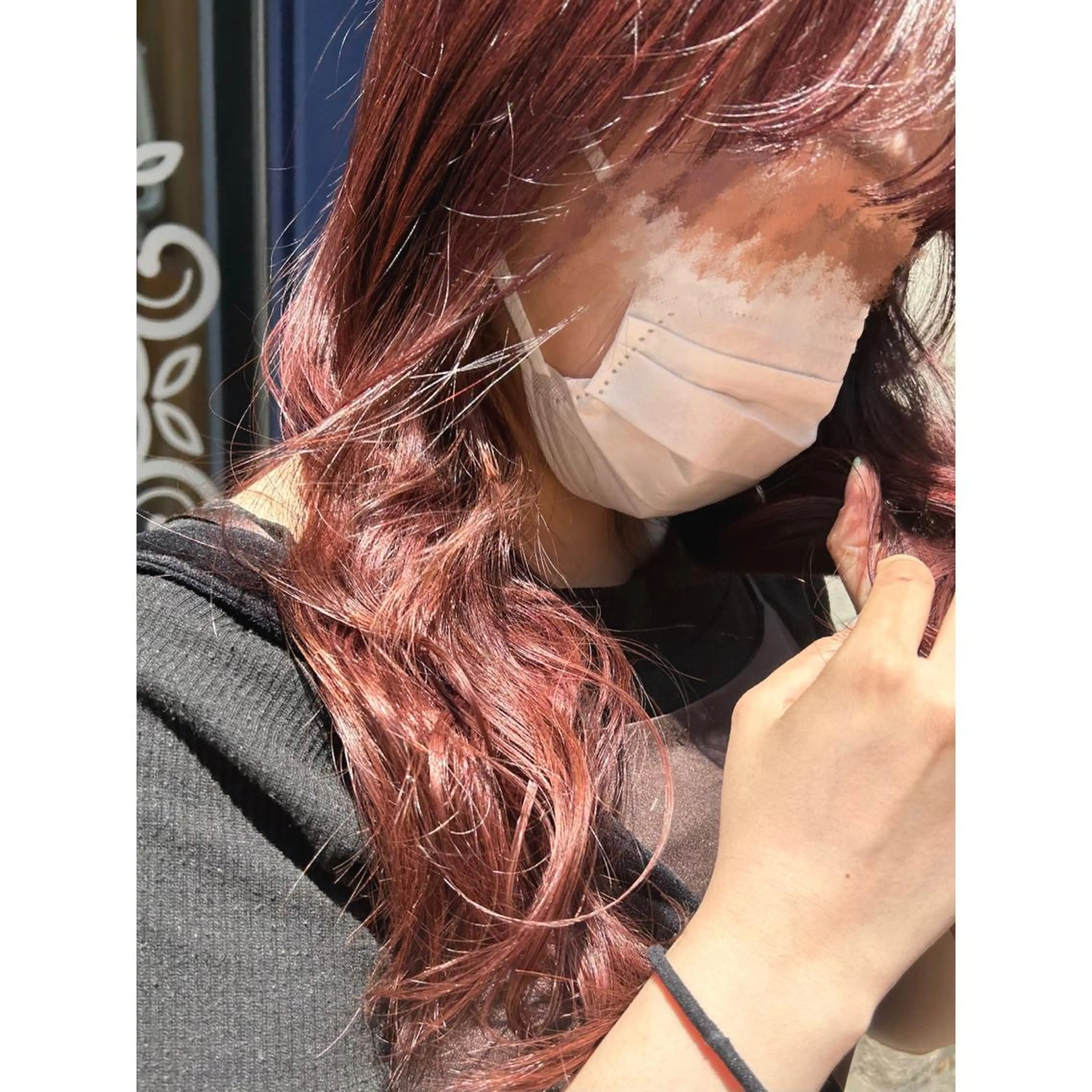 ミディアム カラー ブリーチ ダブルカラー ブリーチなしカラー ピンクカラー ピンクパープル ヘアカラー トリートメント Mplus  二子玉川所属・◎鹿嶋◎暖色ｶﾗｰ /ﾒﾝｽﾞﾊﾟｰﾏのヘアスタイル