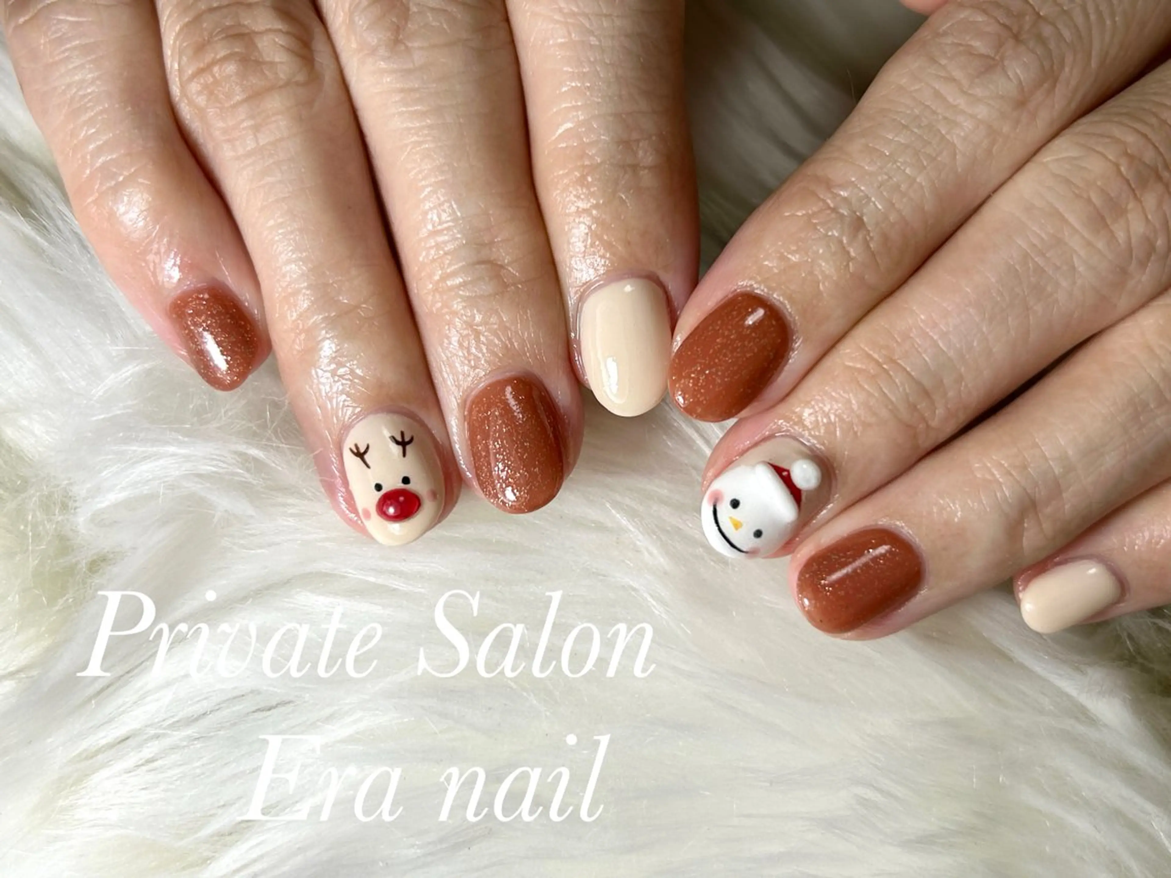 ネイル 冬ネイル クリスマス Era nailのネイルデザイン