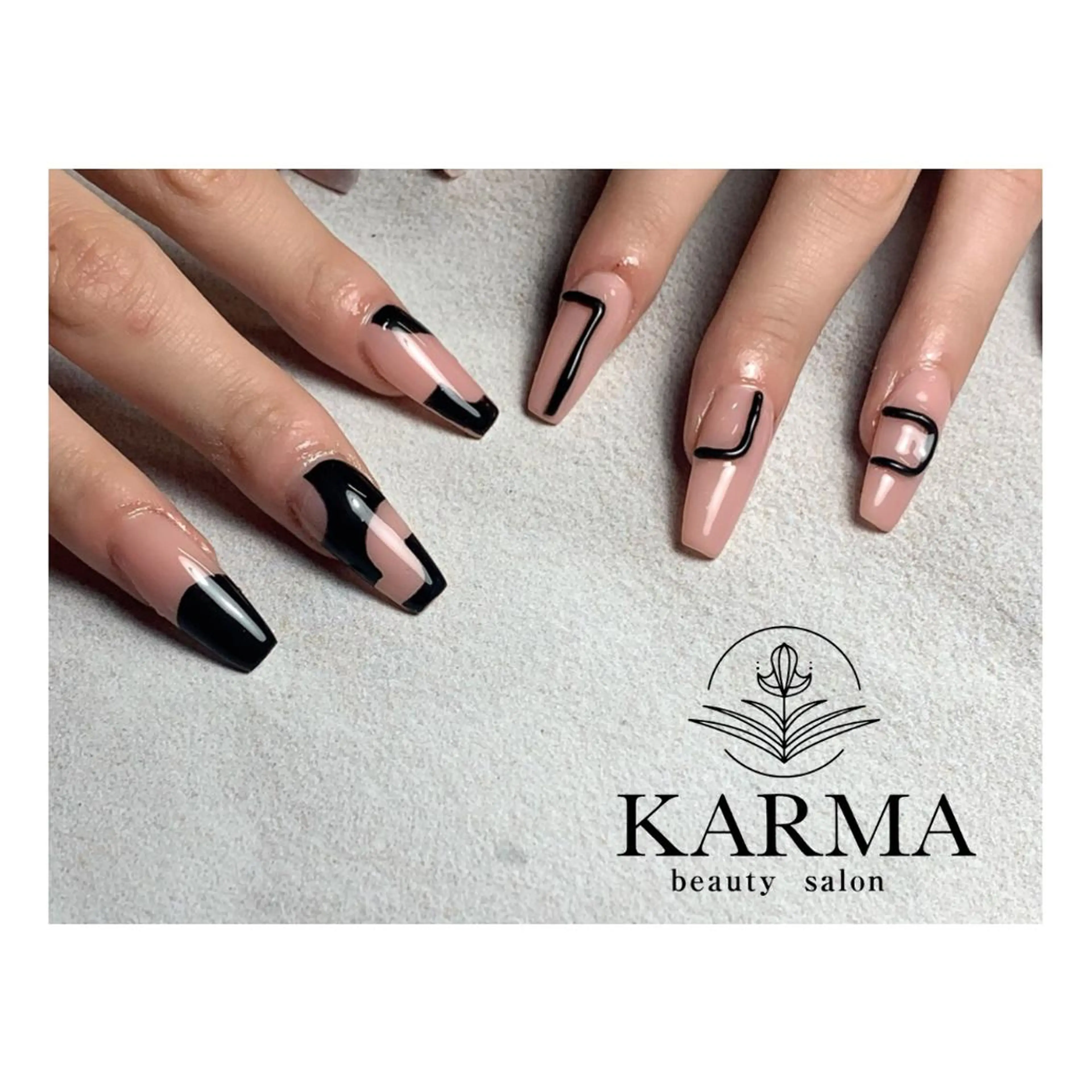 ロング ネイル ハンドネイル KARMA salonのネイルデザイン