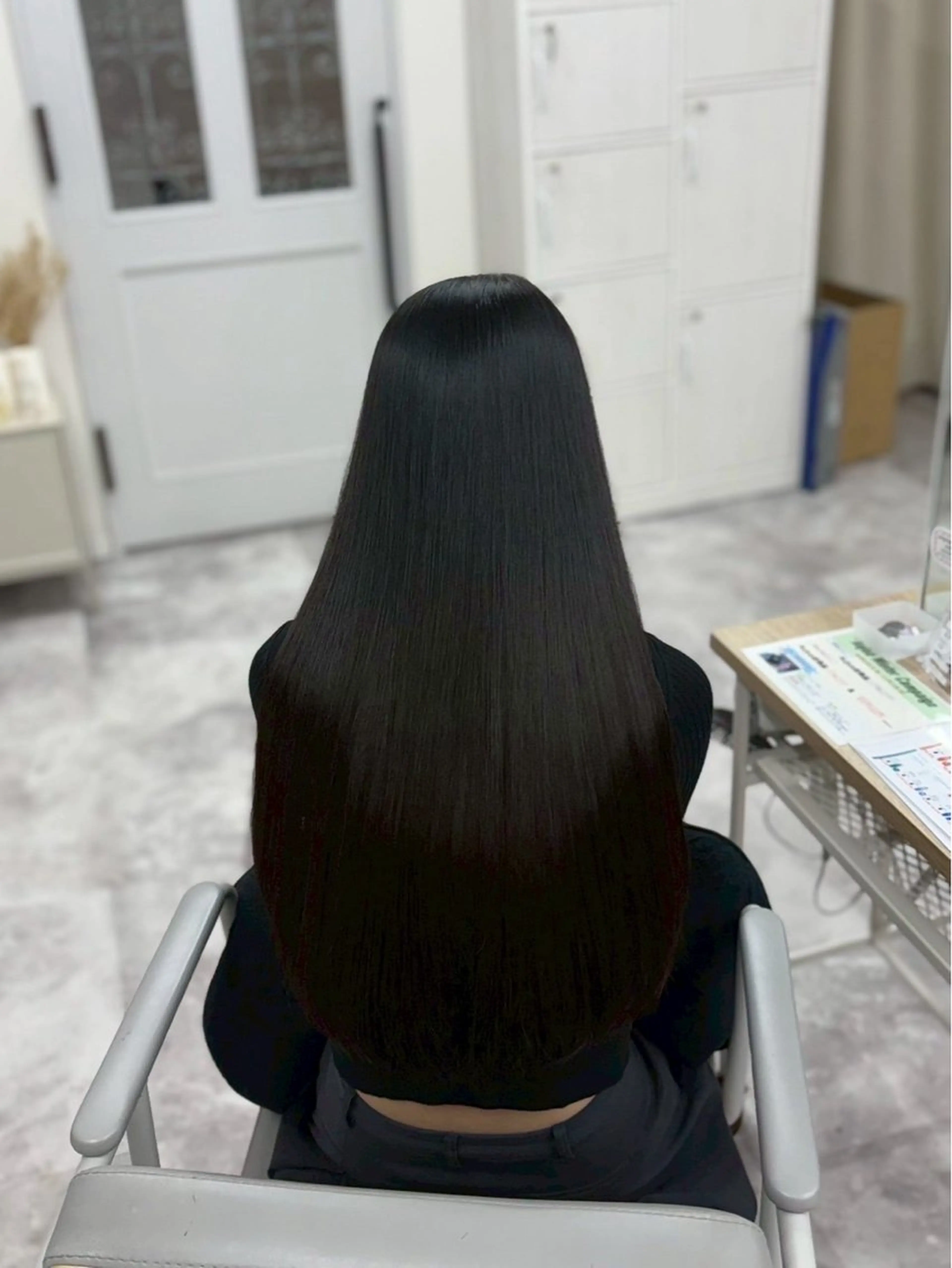 ロング カラー 黒髪 ヘアカラー トリートメント 髪質改善Acero. shoyaのヘアスタイル