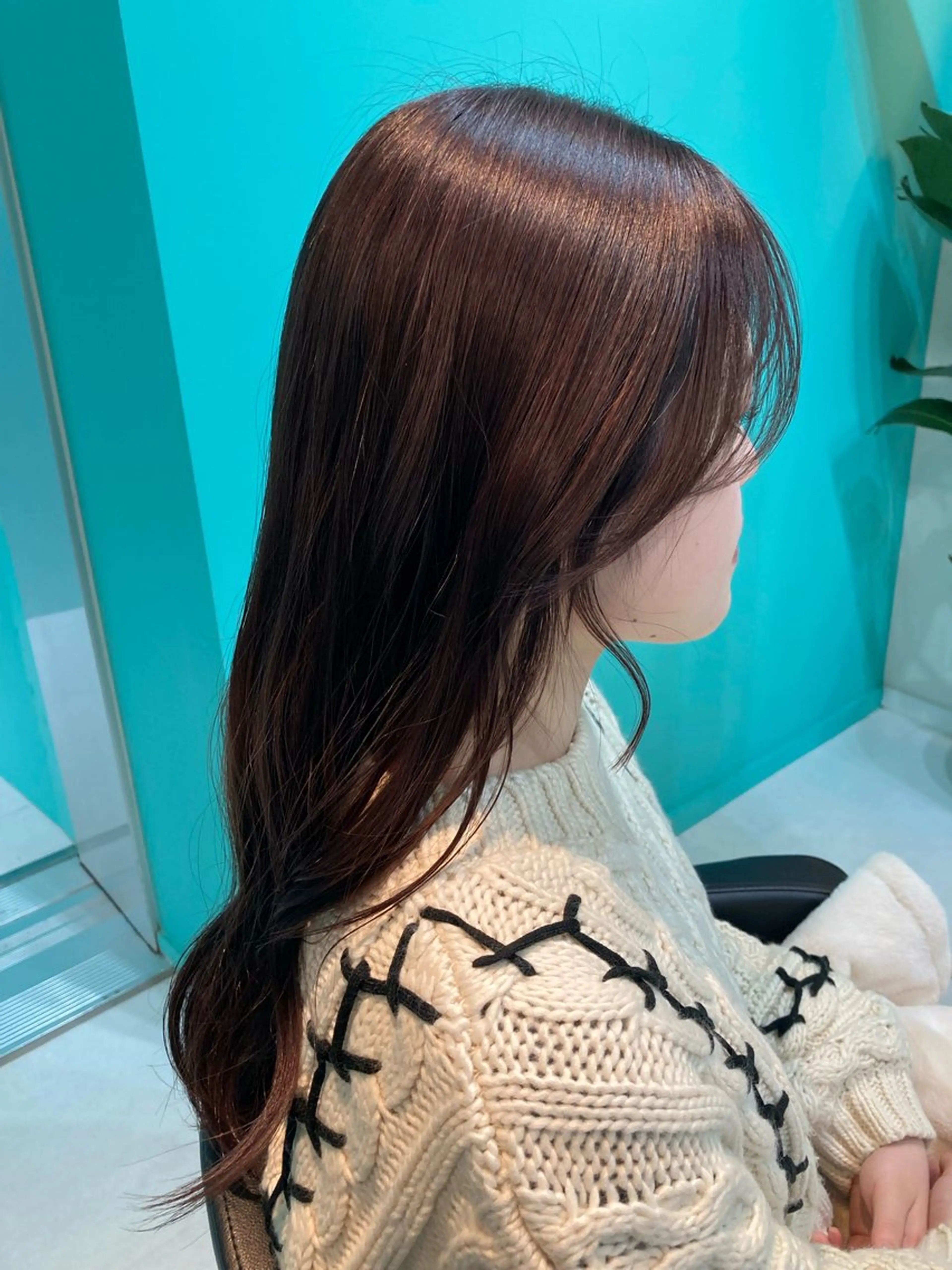 ロング カラー ブリーチ ブリーチなしカラー 顔周りカット 🫧透明感✨ブリーチ 💫ダメージレス🫧のヘアスタイル