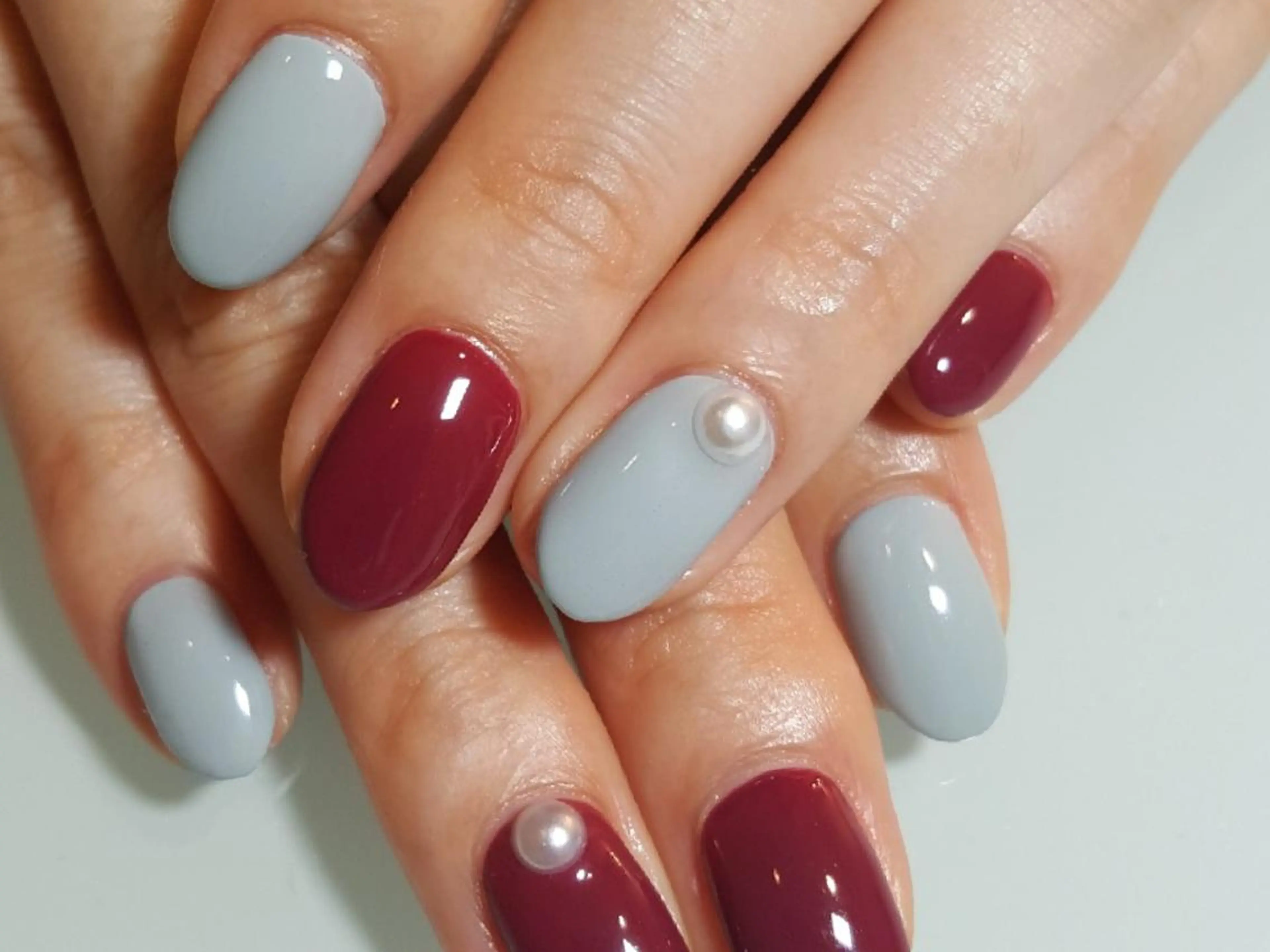 ネイル ボルドー 人気エリア💖完全個室【ルリエ】所属・ネイルサロン Lelienルリエのネイルデザイン
