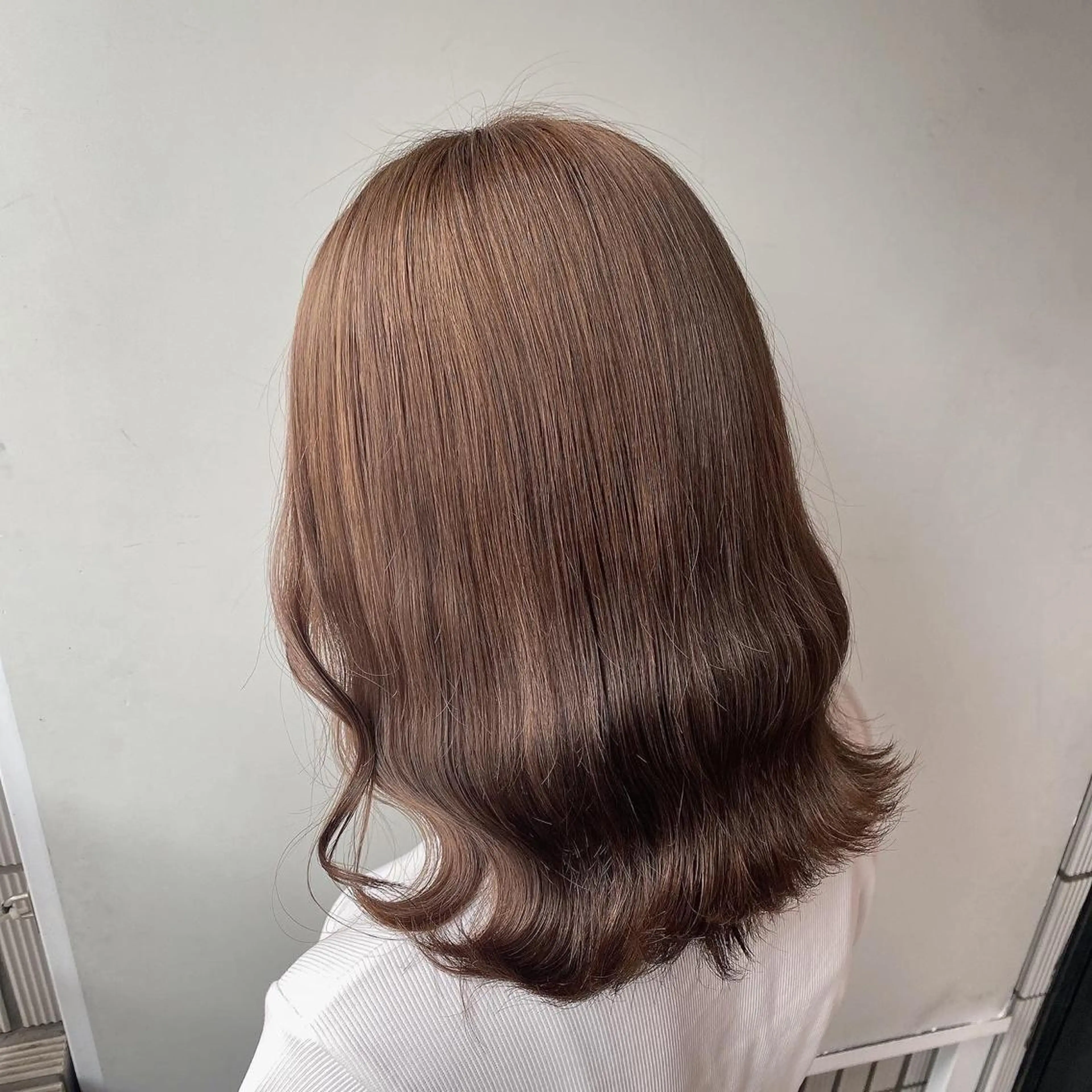 セミロング カラー 💖うる艶カラー💖 モデル募集💖のヘアスタイル