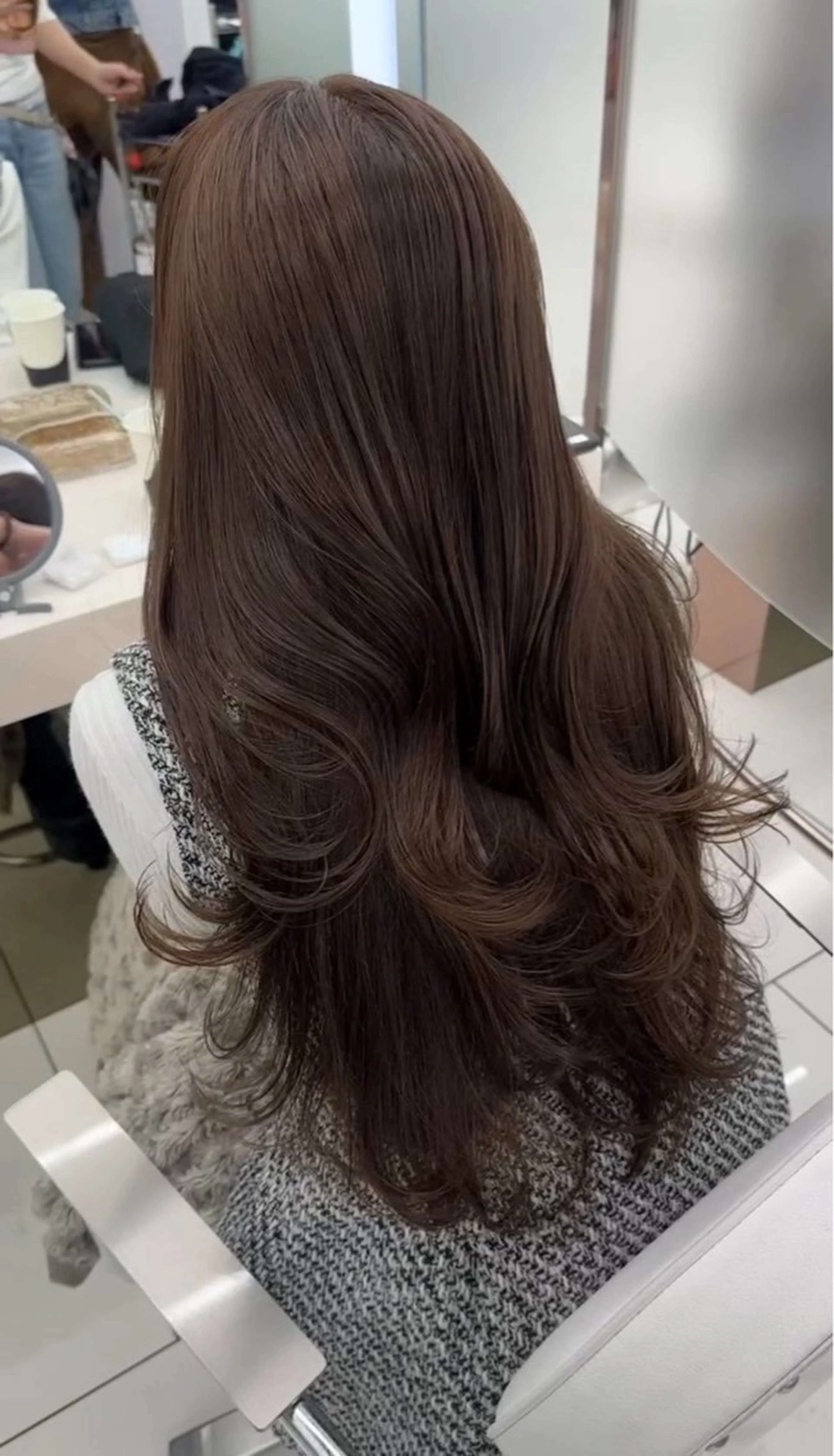 カラー 透明感カラー🫧銀座 sana໒꒱· ﾟのヘアスタイル
