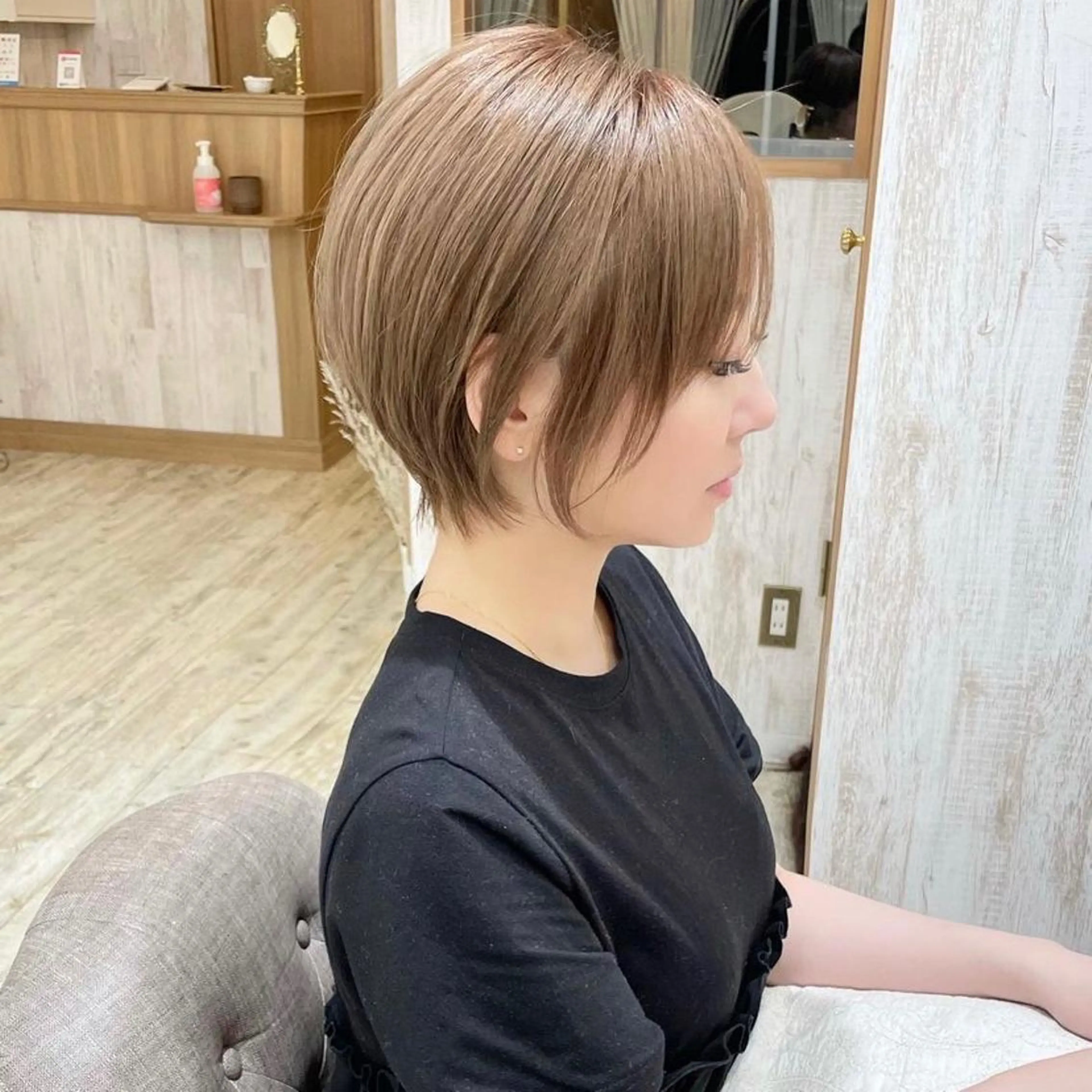 ショート ショートボブ ボブ ショートヘア おのだ あやなのヘアスタイル