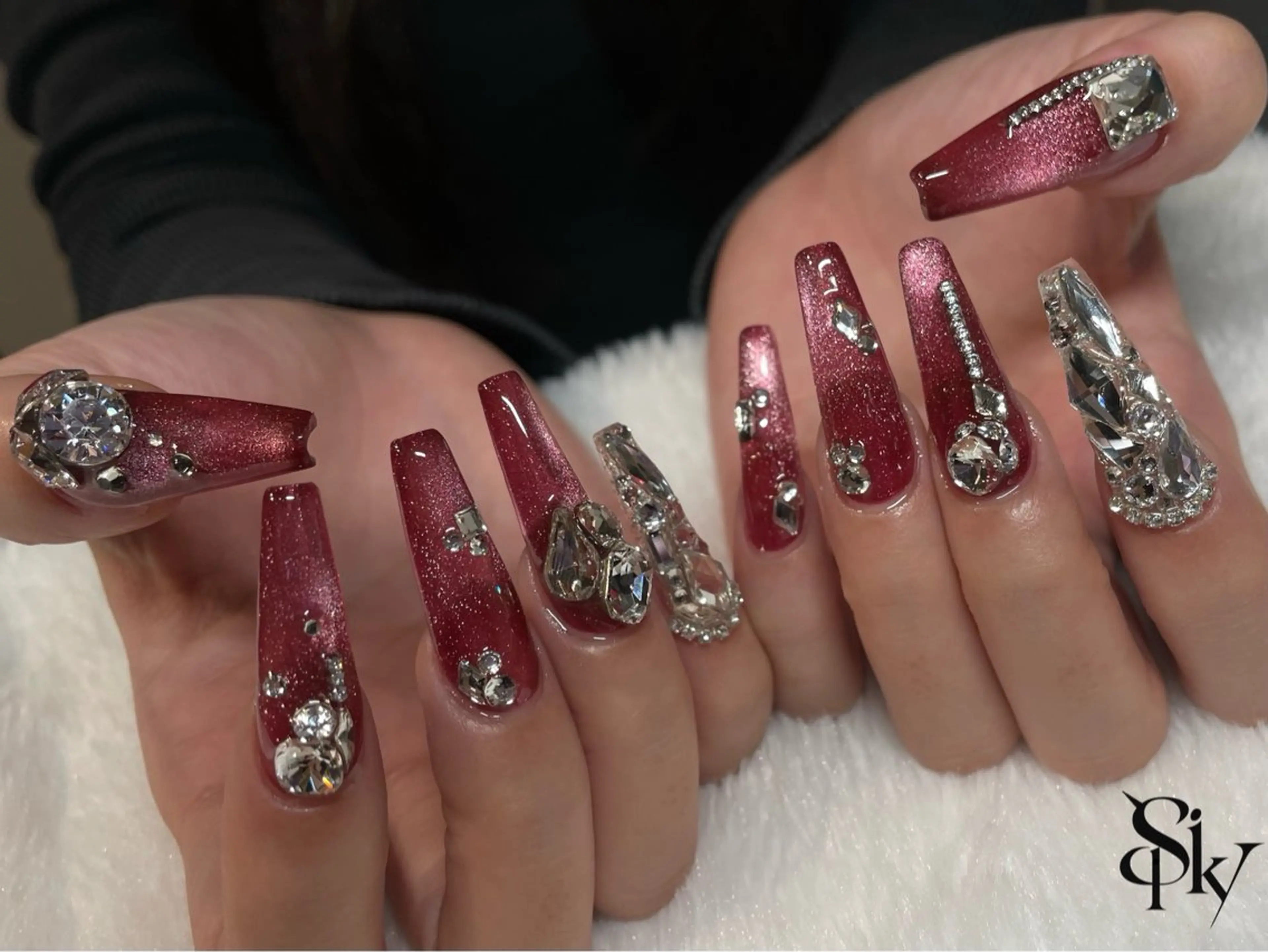 ネイル ハンドネイル Spiky とうげ ふうかのネイルデザイン