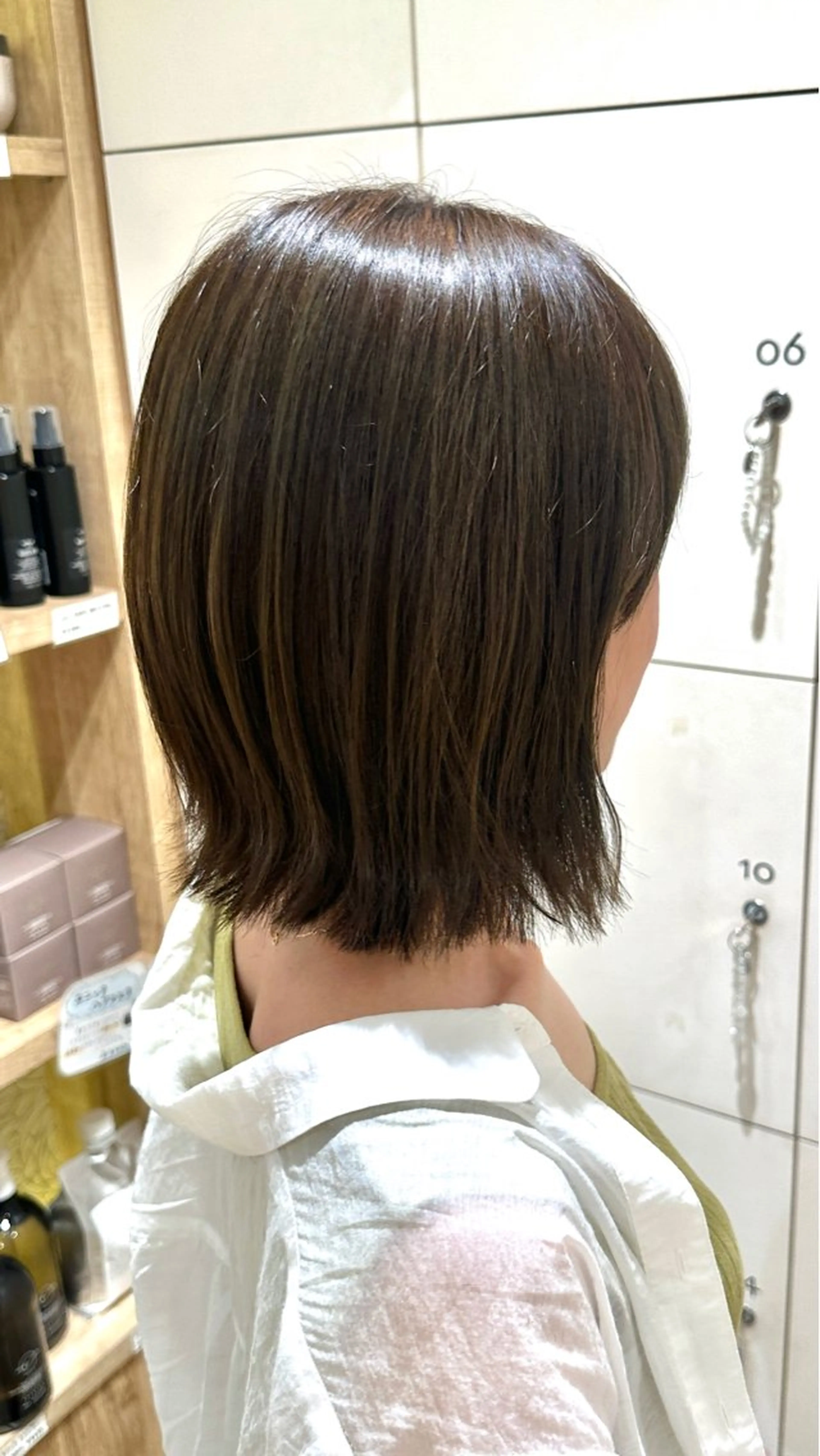 ミディアム カラー ベージュカラー 透明感カラー オリーブベージュ カット ヘアカラー NYNY/新免世翔 モデル募集中のヘアスタイル