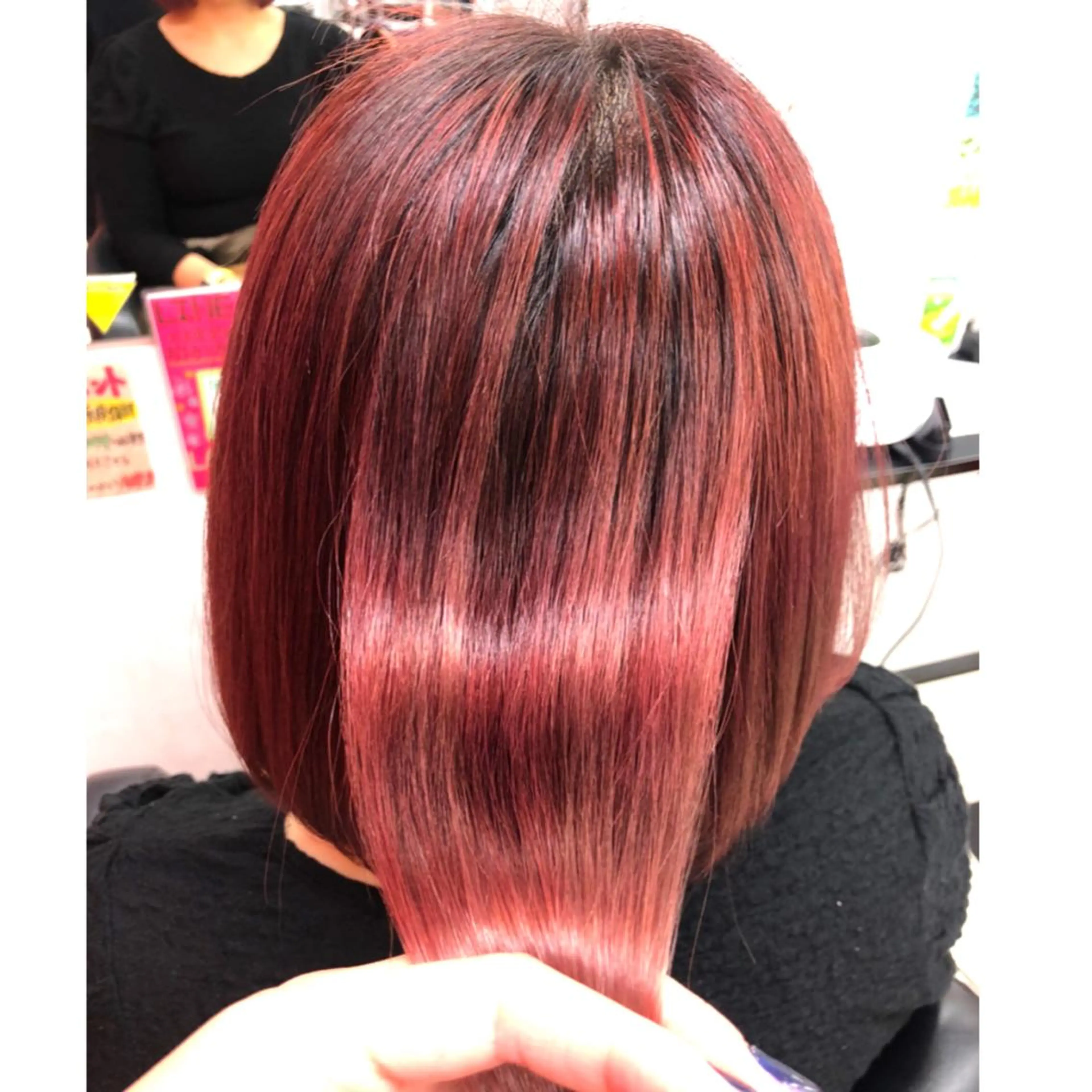 ミディアム 髪質改善 ヘアカラー トリートメント 粟野 裕稀のヘアスタイル