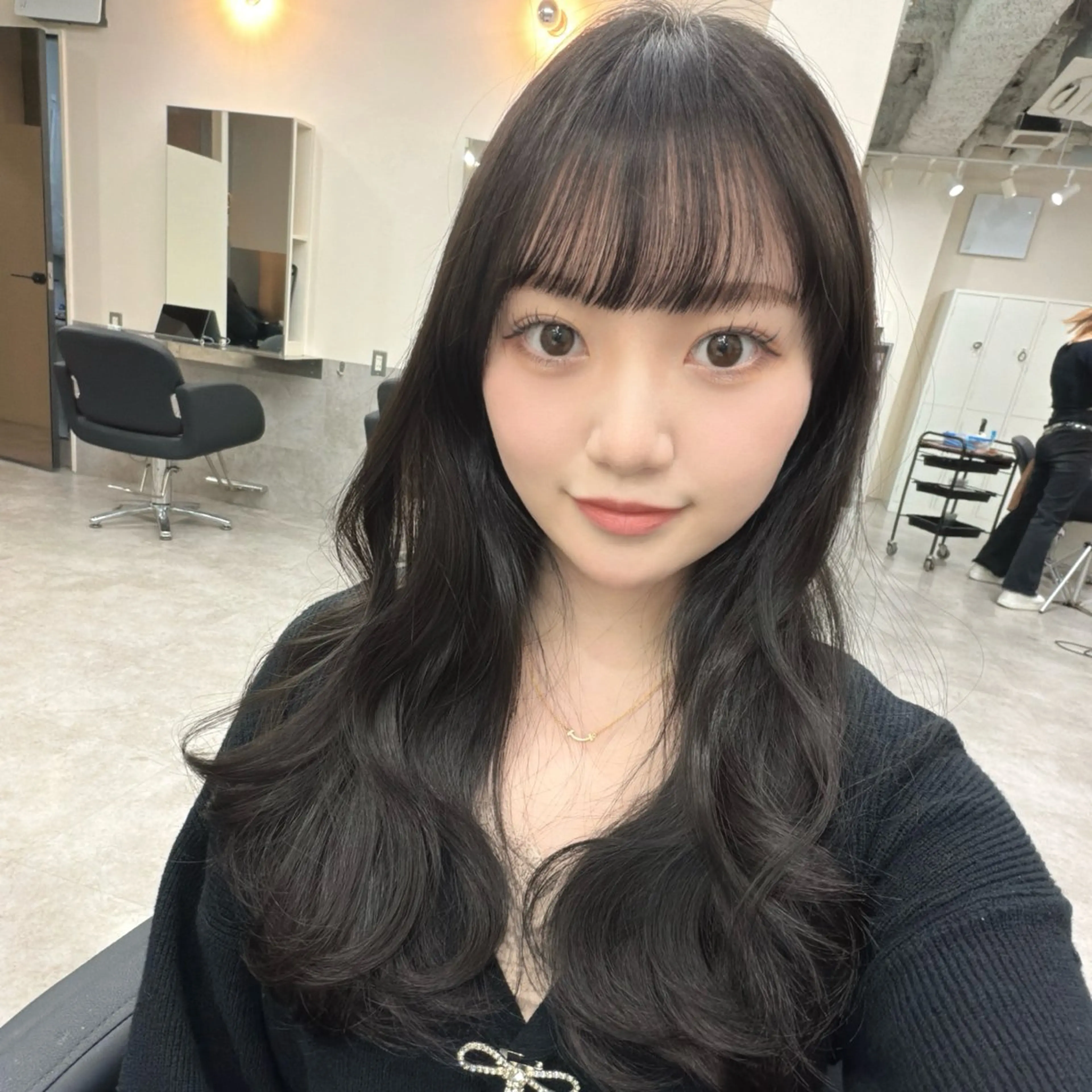 ロング カラー カット ヘアカラー トリートメント 🎀髪質改善×韓国レ イヤー×透明感/米田のヘアスタイル