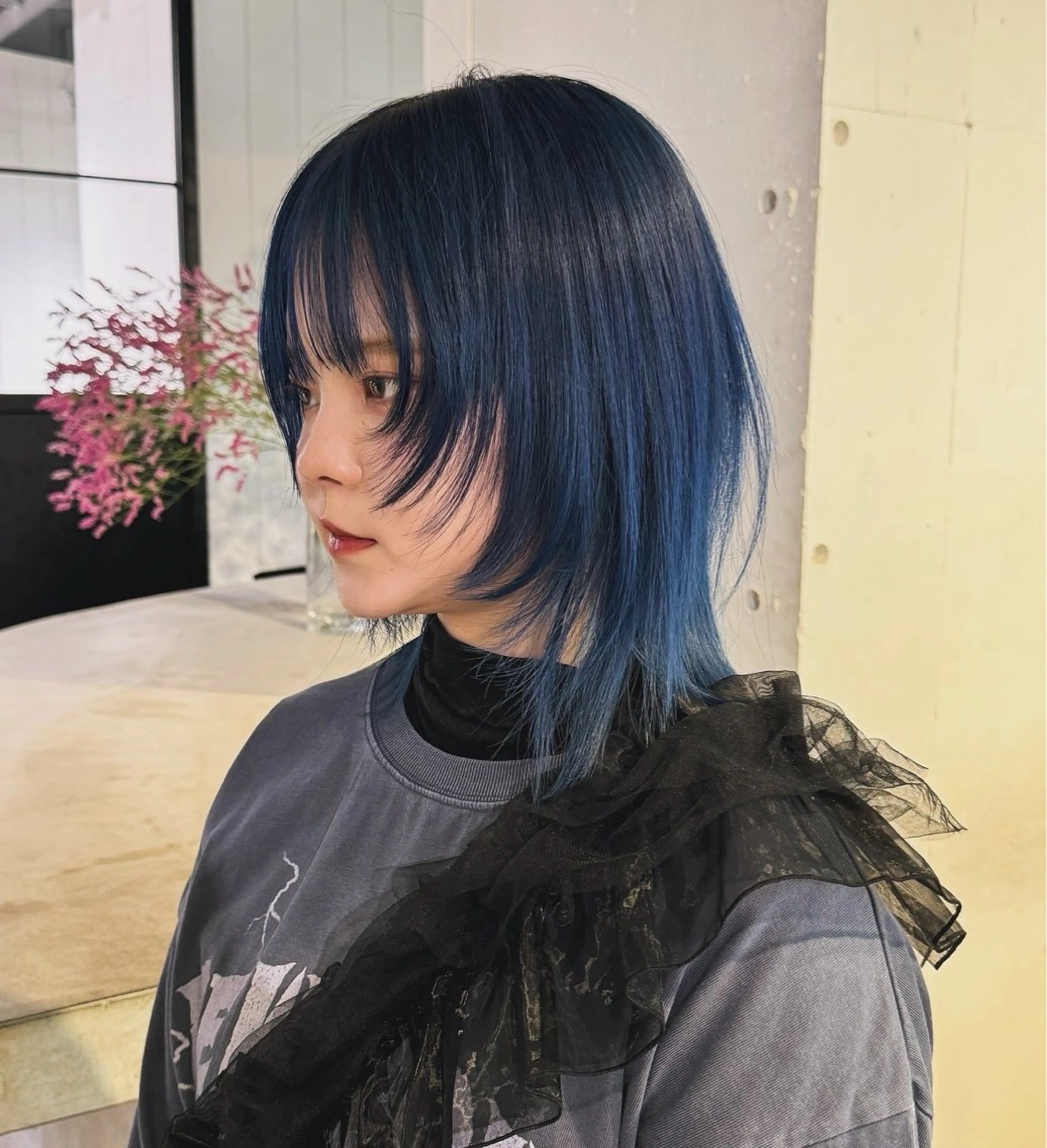 カラー ALBUM池袋店所属・レイヤー💚ショート なかむらるか🐬💞のヘアスタイル