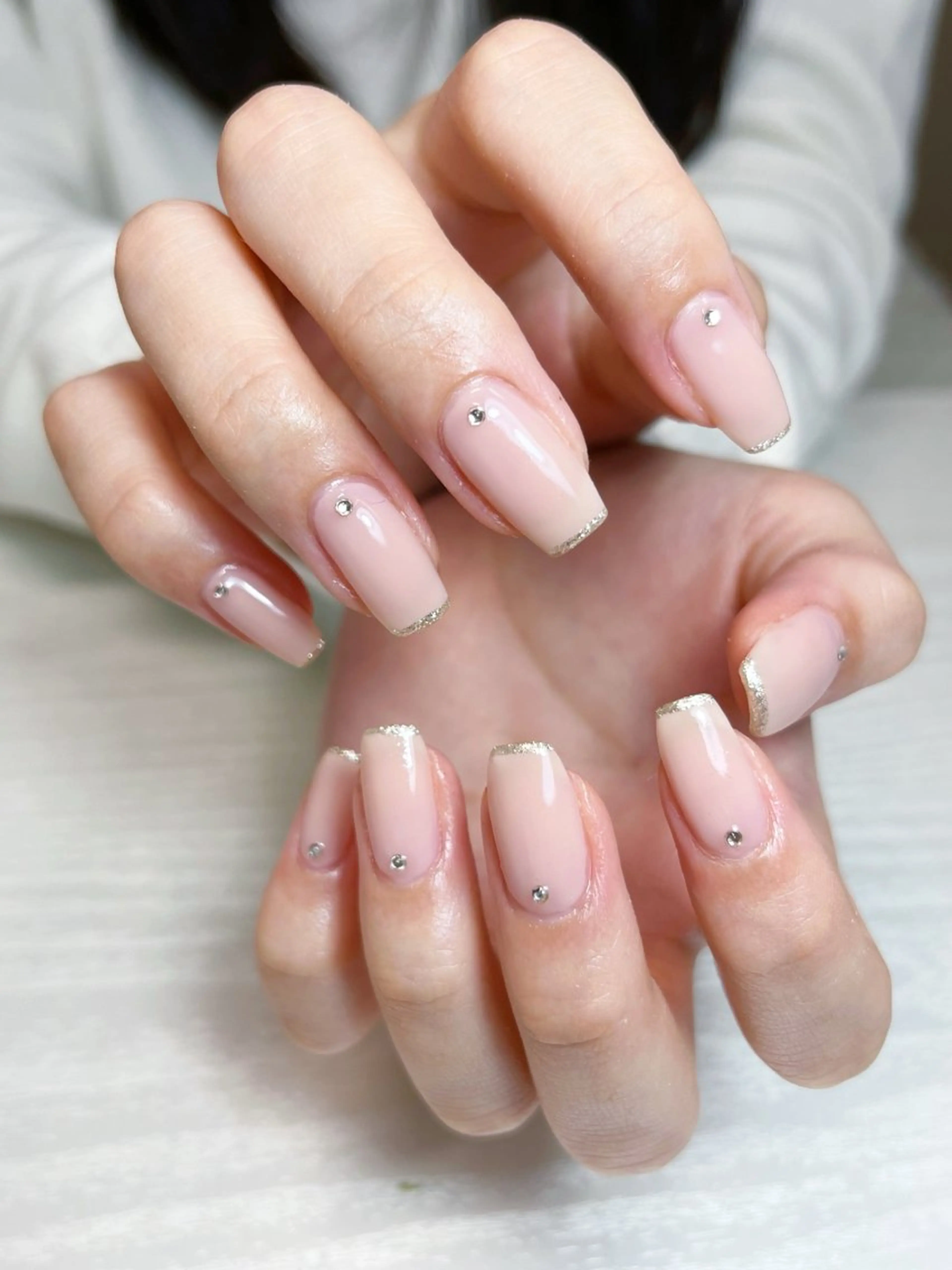 ネイル ラメ(グリッター) ワンカラーネイル ストーンネイル ハンドネイル nail salon epeのネイルデザイン
