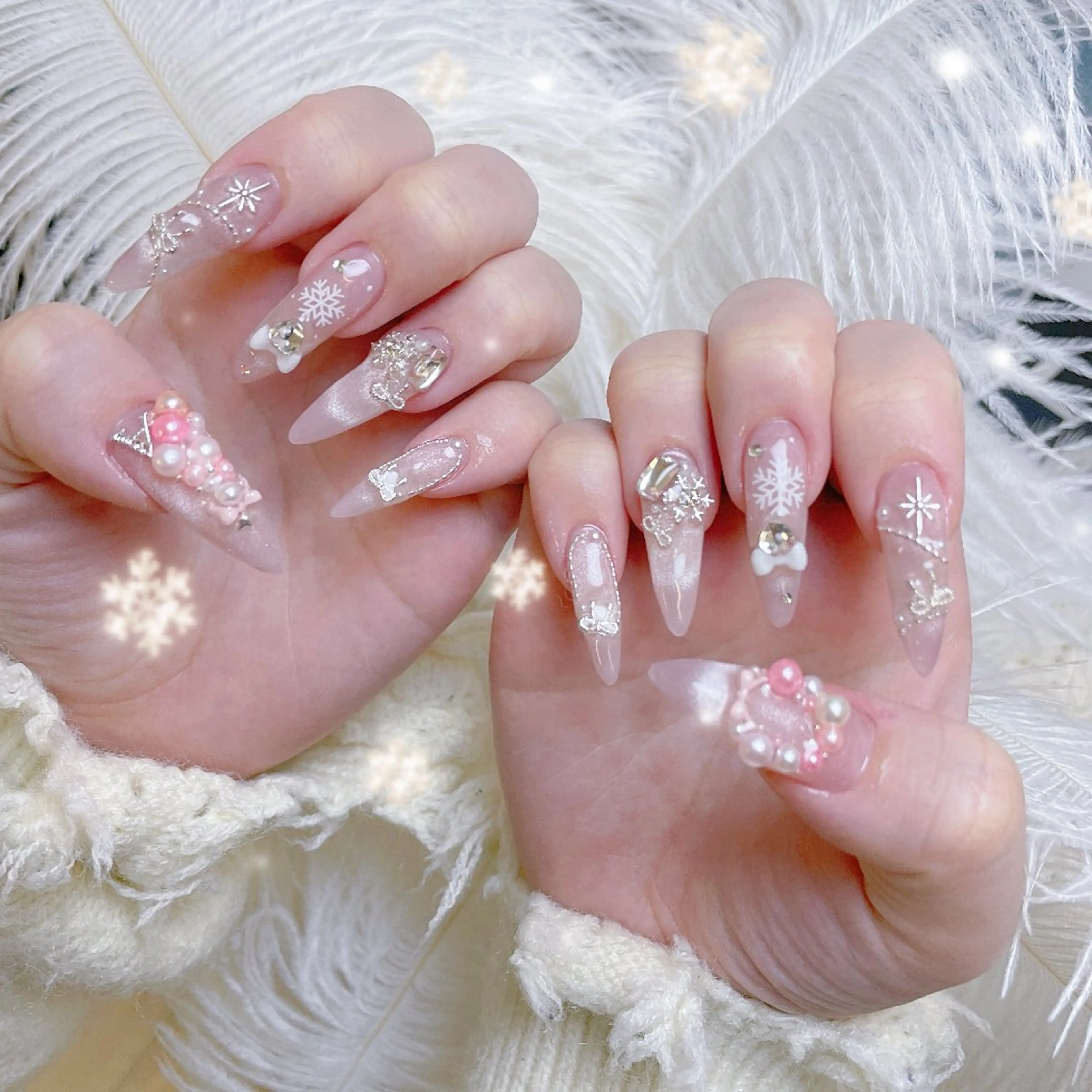 ネイル ハート 韓国ネイル スカルプネイル 夏ネイル ワンホンネイル Melody Nail所属・Melody  3D/スカルプ専門店のネイルデザイン