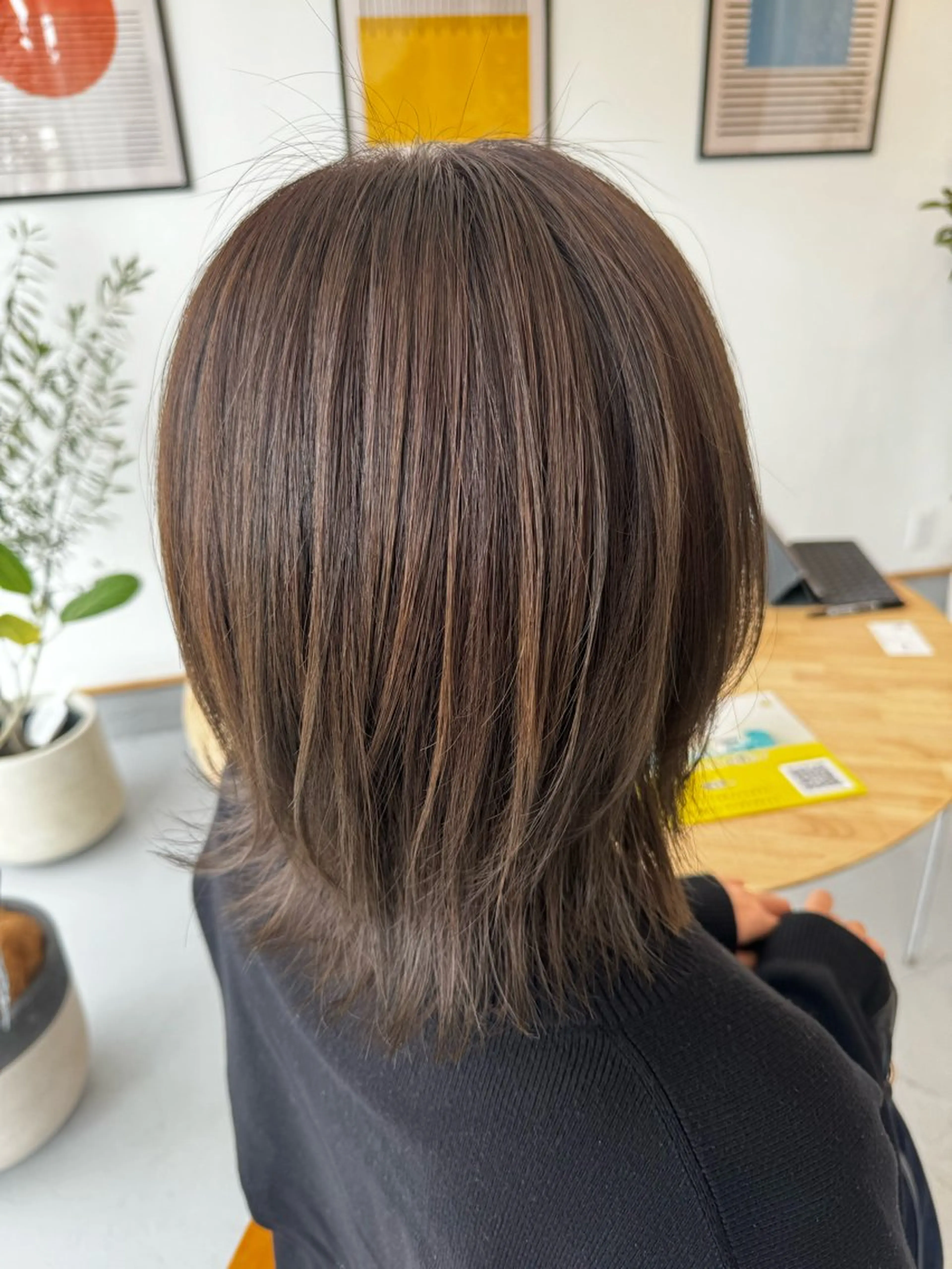 ミディアム カラー c＆ ちはるのヘアスタイル