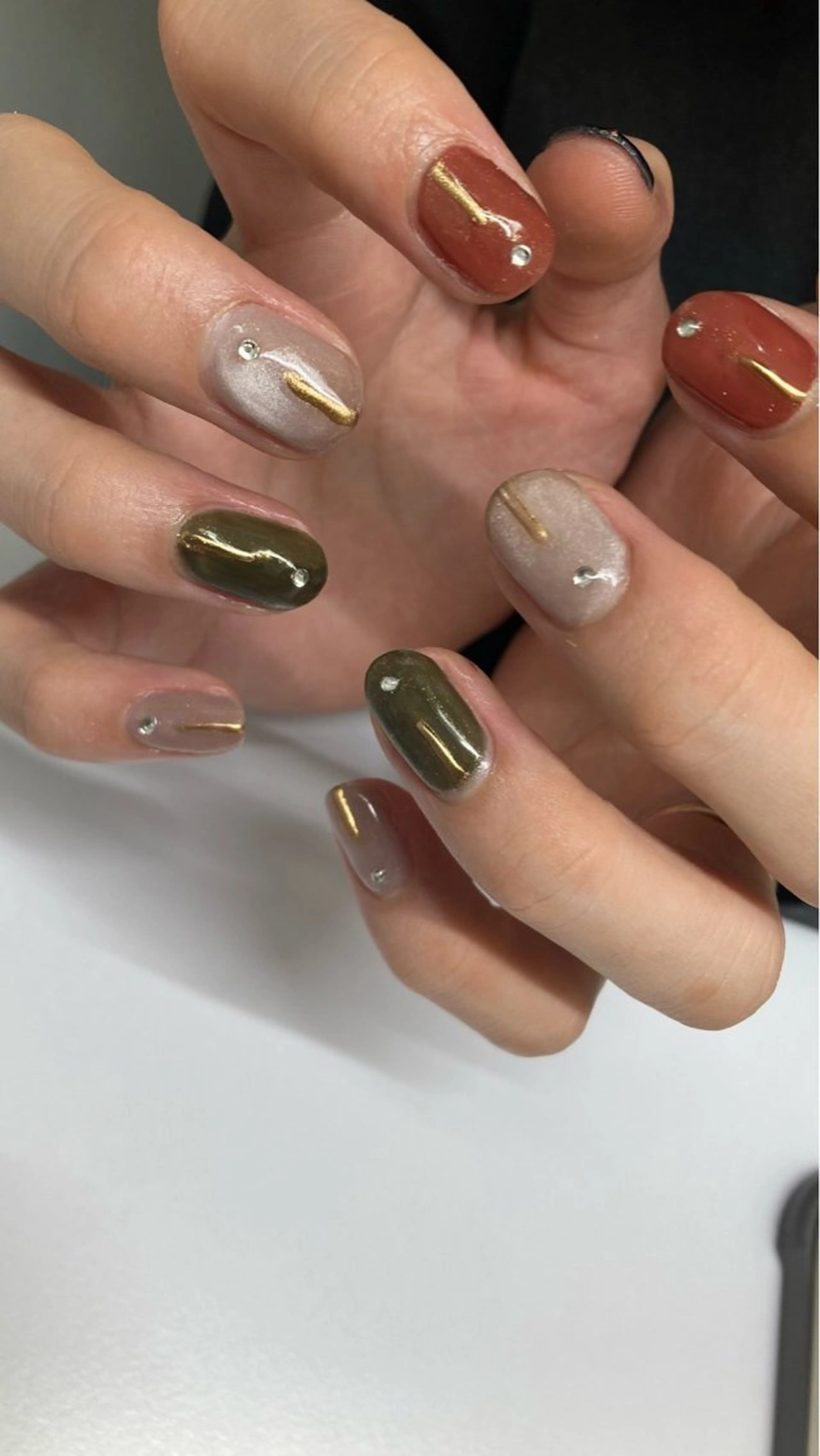 ネイル メンズネイル Go Today shaire salon 吉祥寺Glint店所属・【🌿シンプル/上品 】MizuKi🫧のネイルデザイン