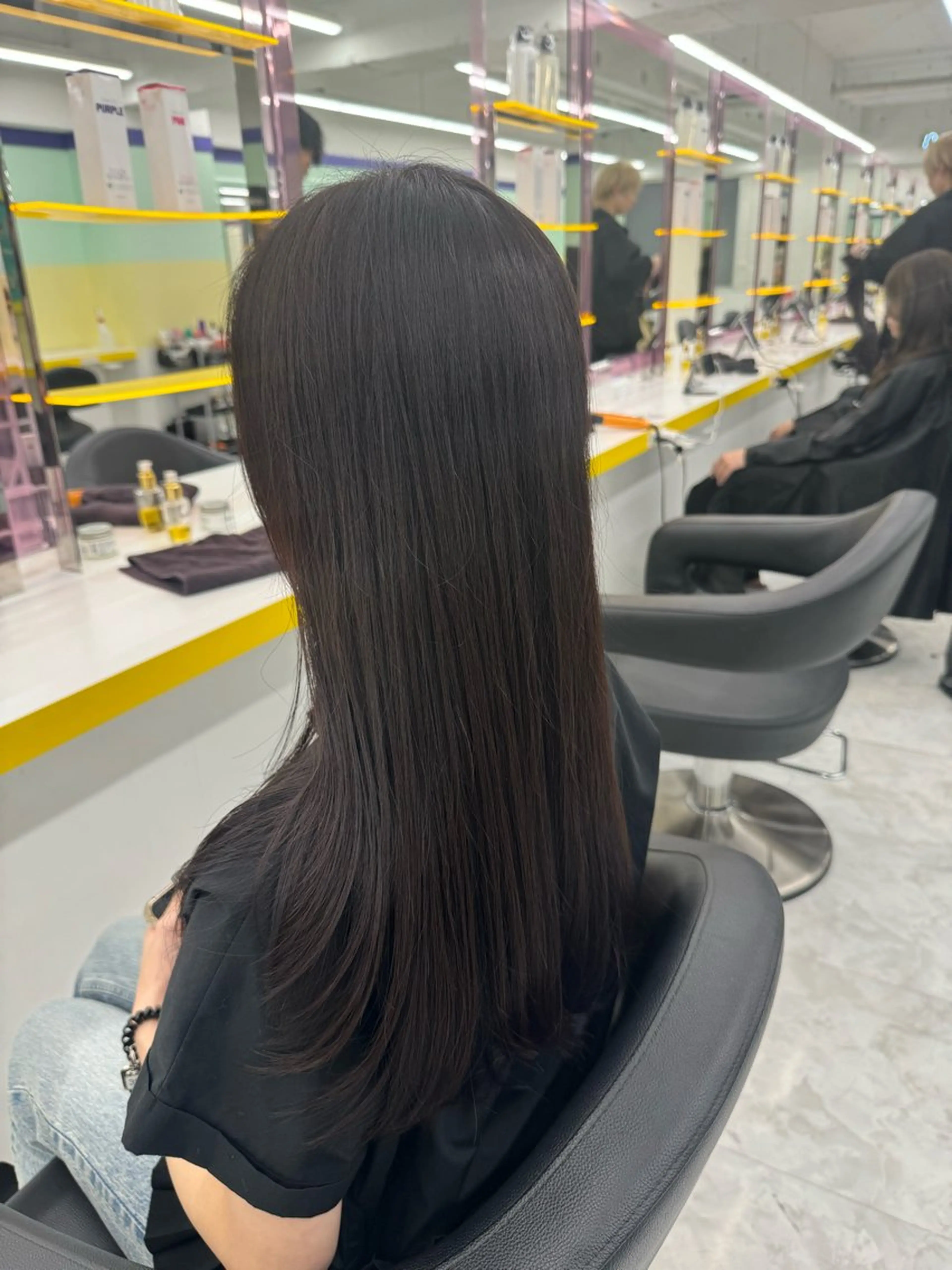 ロング カット ヘアカラー トリートメント ヘッドスパ ヘアセット 🤍透明感トレンド 🤍上品ヘア🤍のヘアスタイル